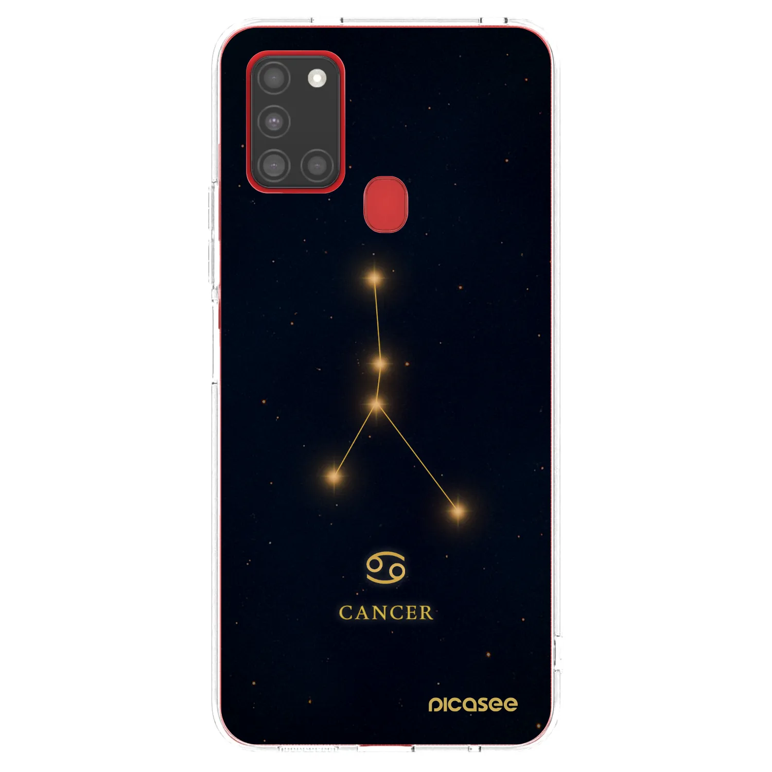 Picasee átlátszó szilikon tok az alábbi mobiltelefonokra Samsung Galaxy A21s - CANCER