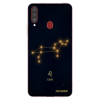 Picasee átlátszó szilikon tok az alábbi mobiltelefonokra Samsung Galaxy A20s - LEO