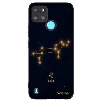 Picasee fekete szilikon tok az alábbi mobiltelefonokra Realme C21Y - LEO