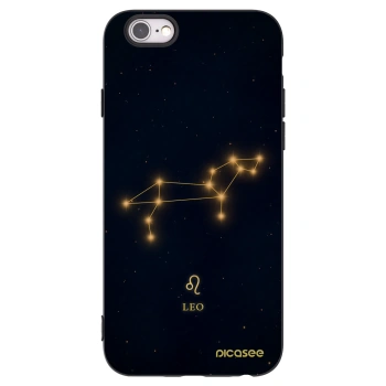 Picasee fekete szilikon tok az alábbi mobiltelefonokra Apple iPhone 6/6S - LEO