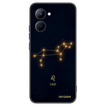 Picasee fekete szilikon tok az alábbi mobiltelefonokra Realme C33 (2023) - LEO