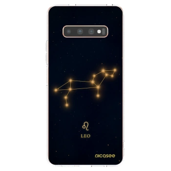 Picasee átlátszó szilikon tok az alábbi mobiltelefonokra Samsung Galaxy S10 Plus G975 - LEO