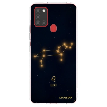 Picasee átlátszó szilikon tok az alábbi mobiltelefonokra Samsung Galaxy A21s - LEO