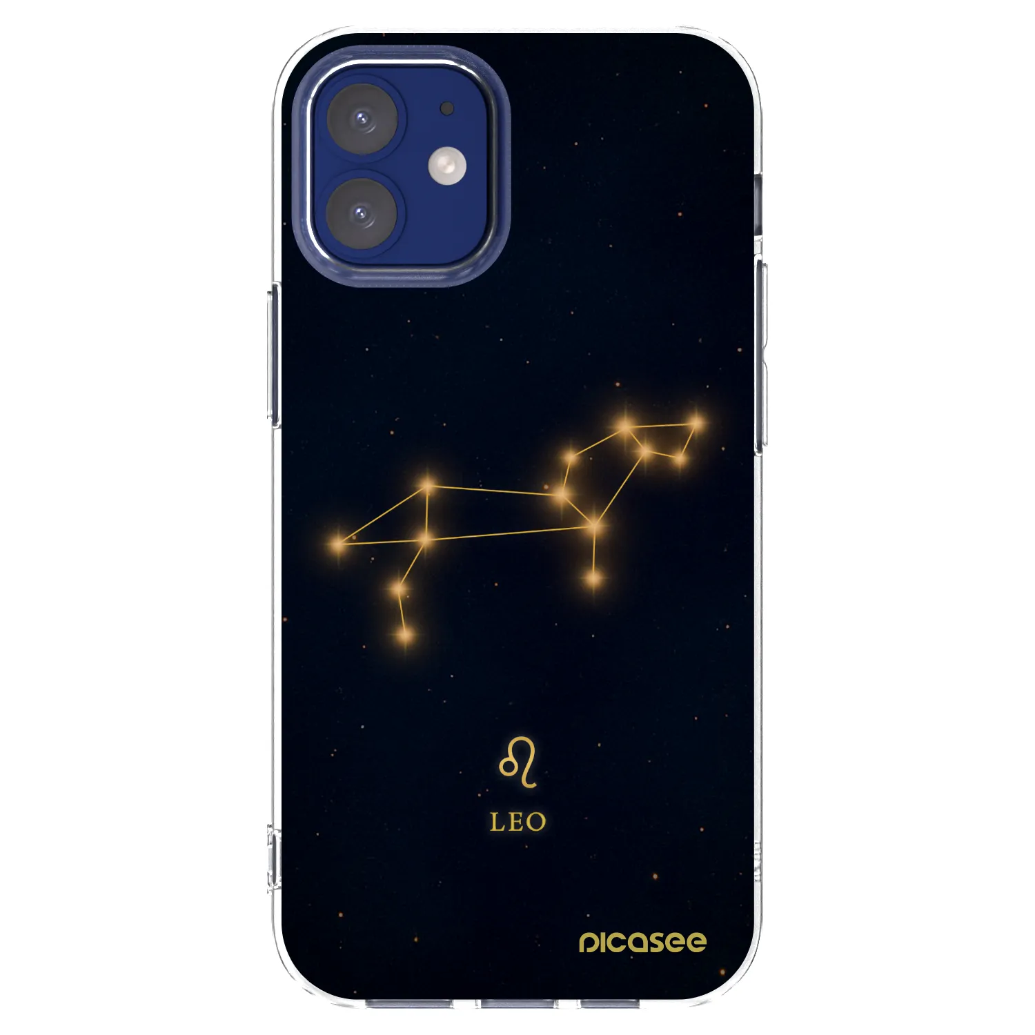 Picasee átlátszó szilikon tok az alábbi mobiltelefonokra Apple iPhone 12 mini - LEO