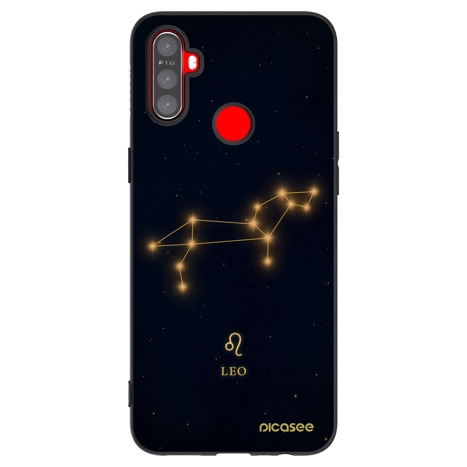 Picasee fekete szilikon tok az alábbi mobiltelefonokra Realme C3 - LEO