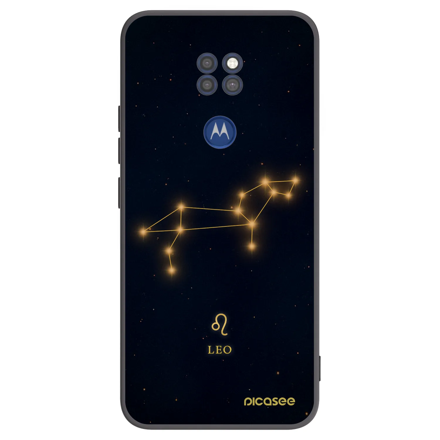 Picasee fekete szilikon tok az alábbi mobiltelefonokra Motorola Moto G9 Play - LEO
