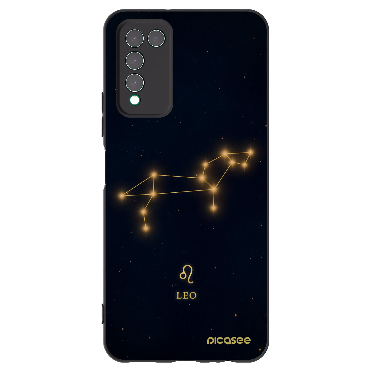 Picasee fekete szilikon tok az alábbi mobiltelefonokra Honor 10X Lite - LEO