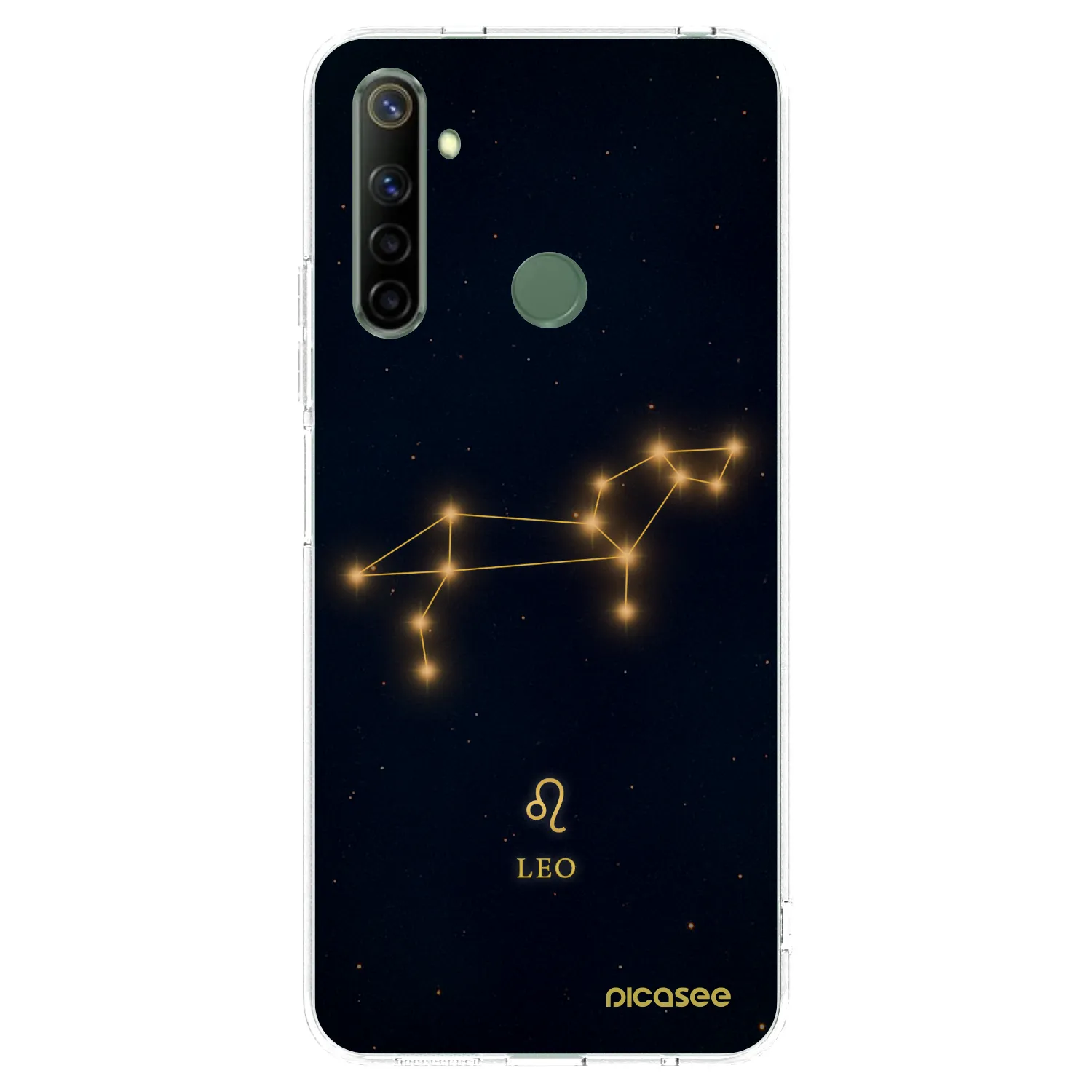 Picasee átlátszó szilikon tok az alábbi mobiltelefonokra Realme 6i - LEO