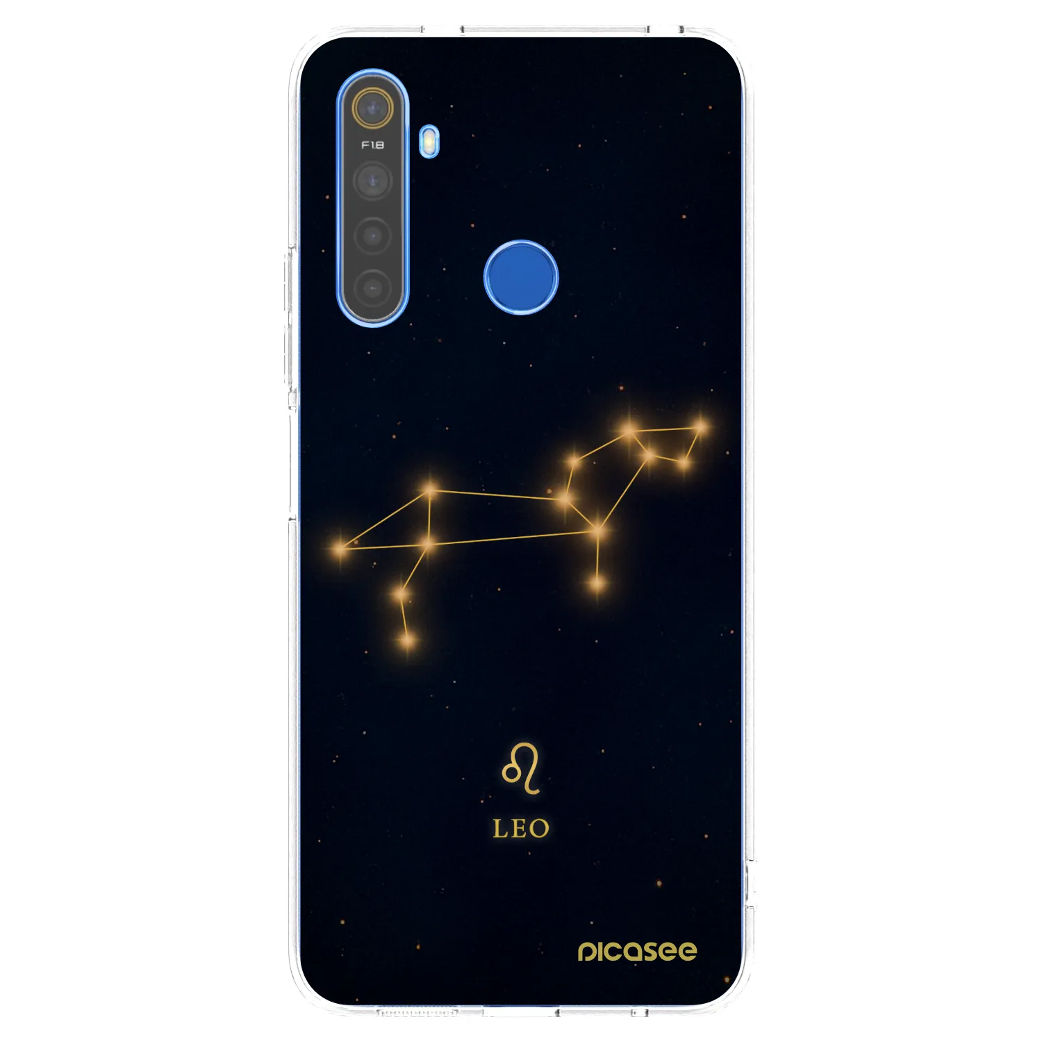 Picasee átlátszó szilikon tok az alábbi mobiltelefonokra Realme 5 - LEO