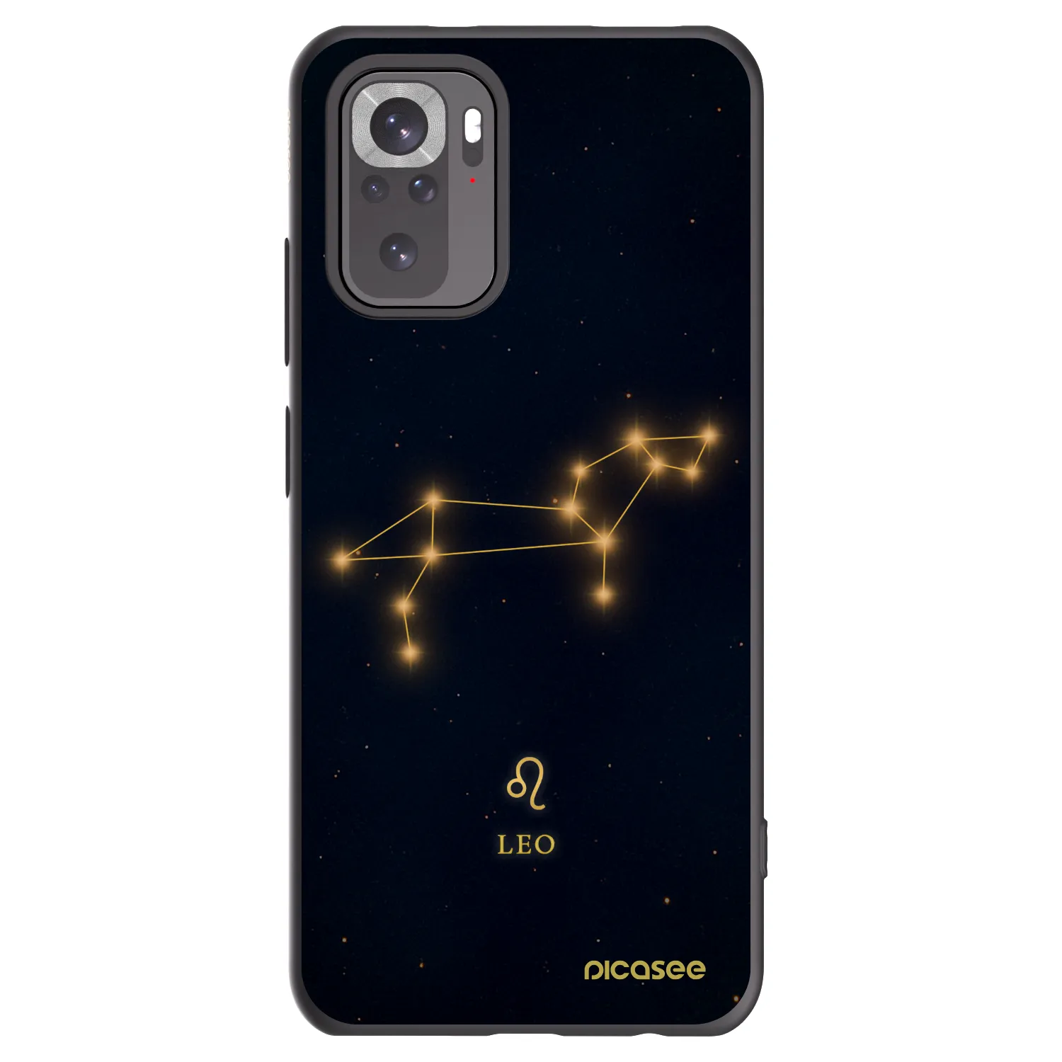 Picasee fekete szilikon tok az alábbi mobiltelefonokra Xiaomi Redmi Note 10 - LEO