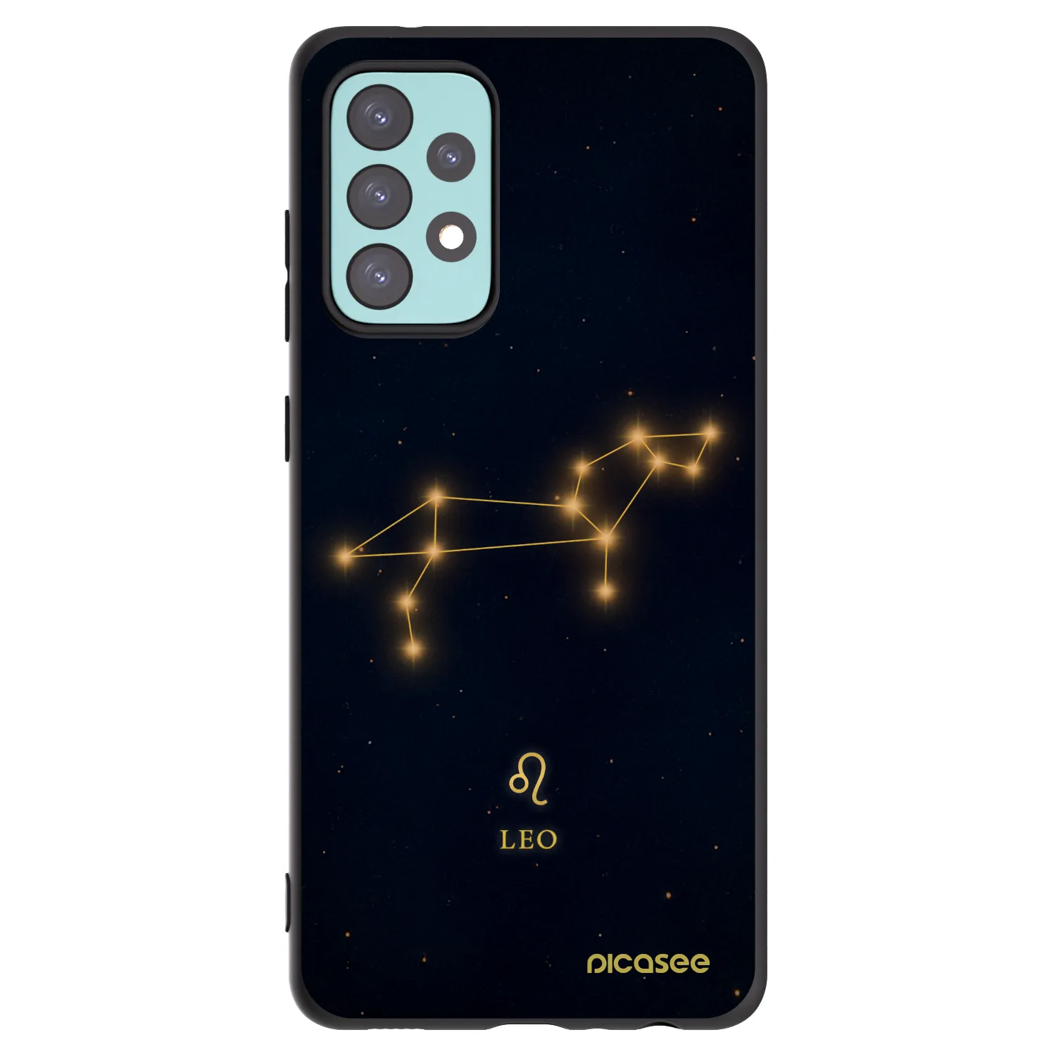 Picasee fekete szilikon tok az alábbi mobiltelefonokra Samsung Galaxy A72 A725F - LEO