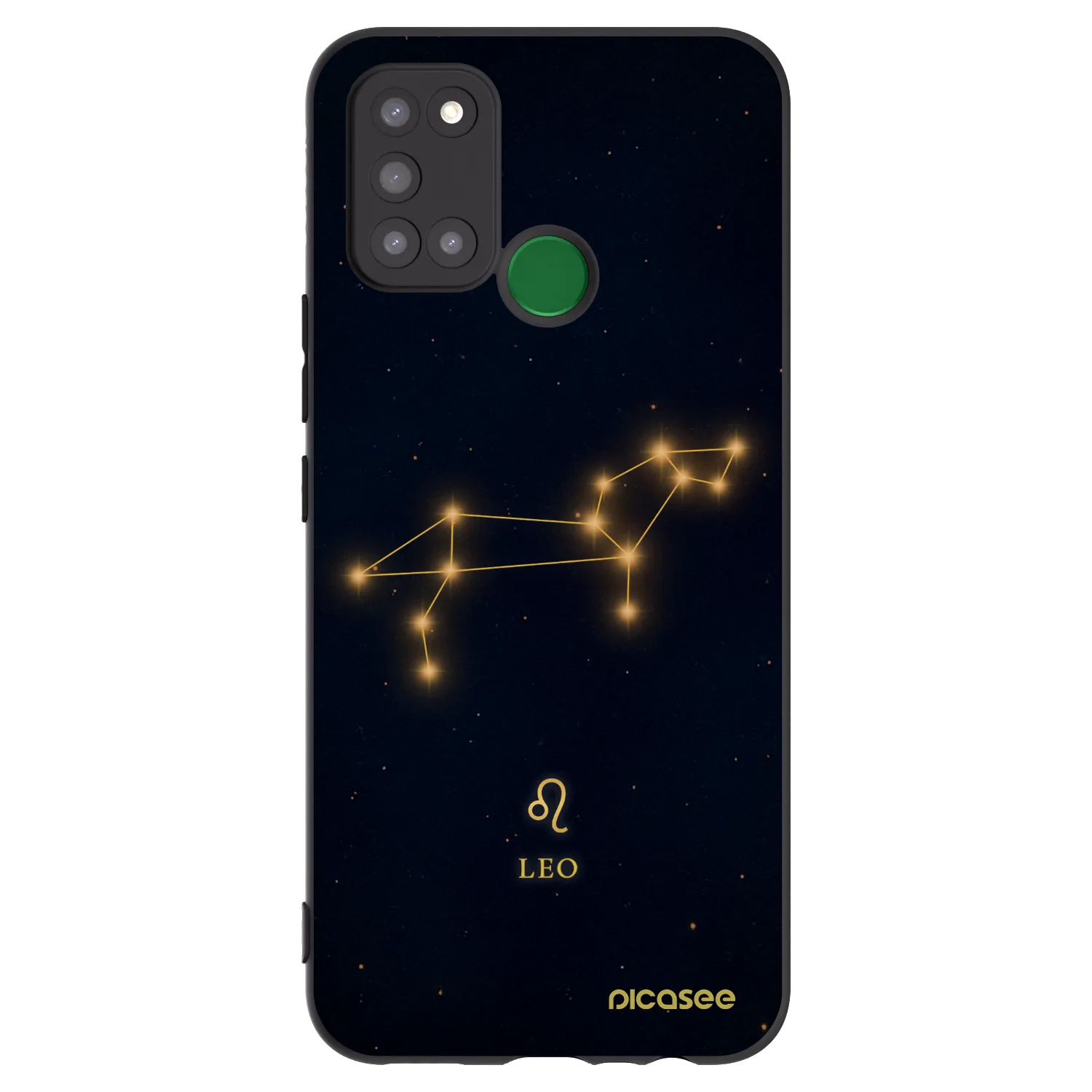 Picasee fekete szilikon tok az alábbi mobiltelefonokra Realme 7i - LEO