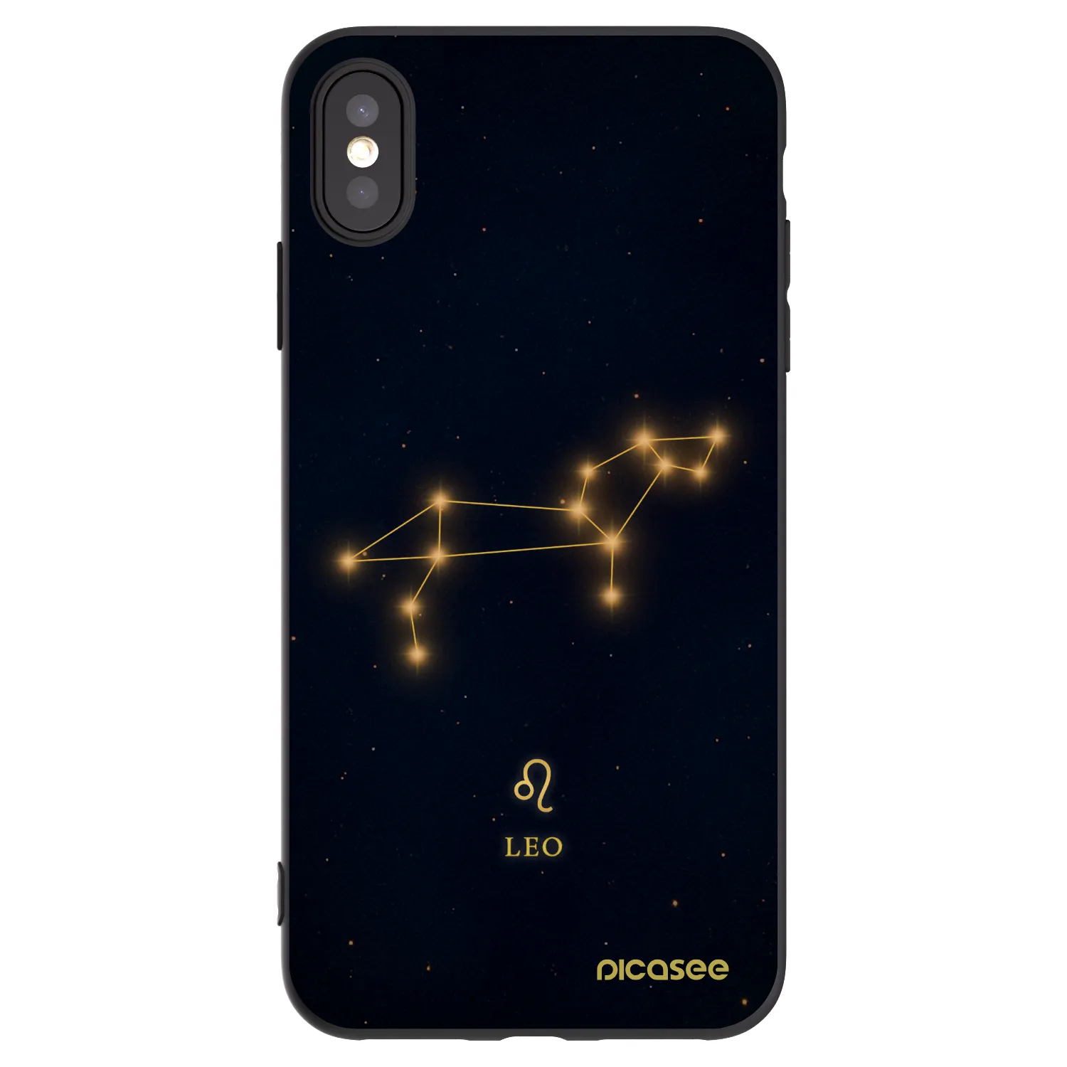 Picasee fekete szilikon tok az alábbi mobiltelefonokra Apple iPhone XS Max - LEO