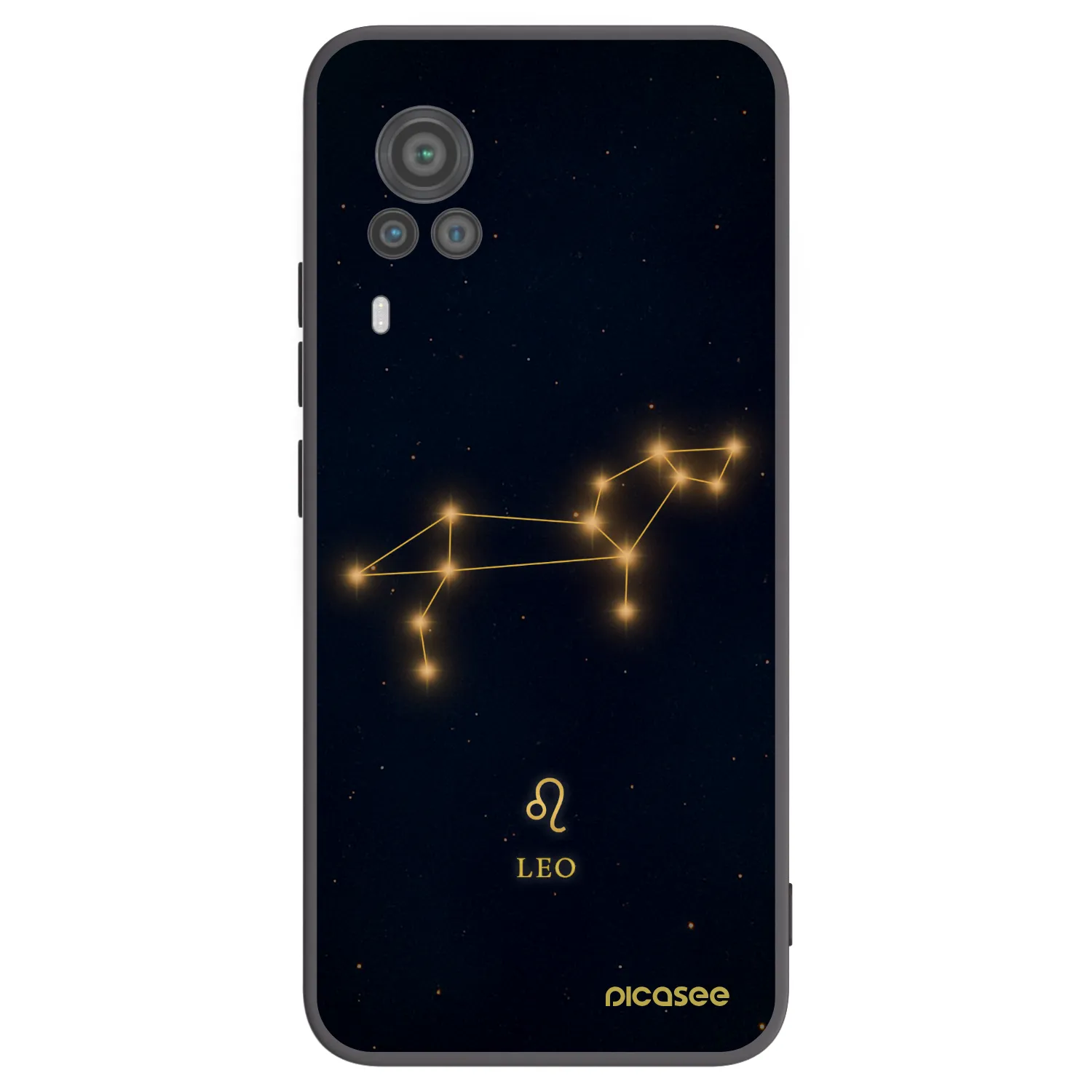 Picasee fekete szilikon tok az alábbi mobiltelefonokra Vivo X60 Pro 5G - LEO