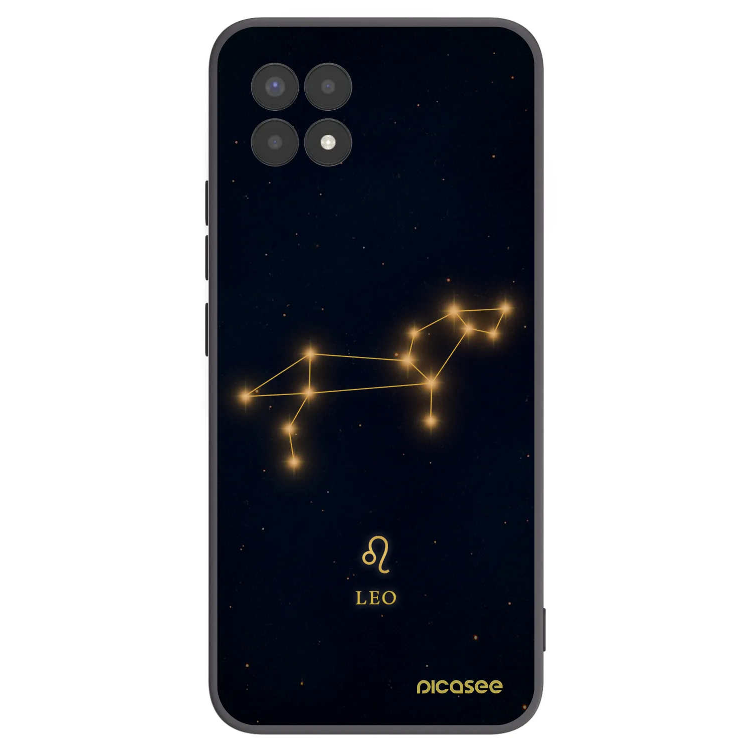Picasee fekete szilikon tok az alábbi mobiltelefonokra Realme 8i - LEO