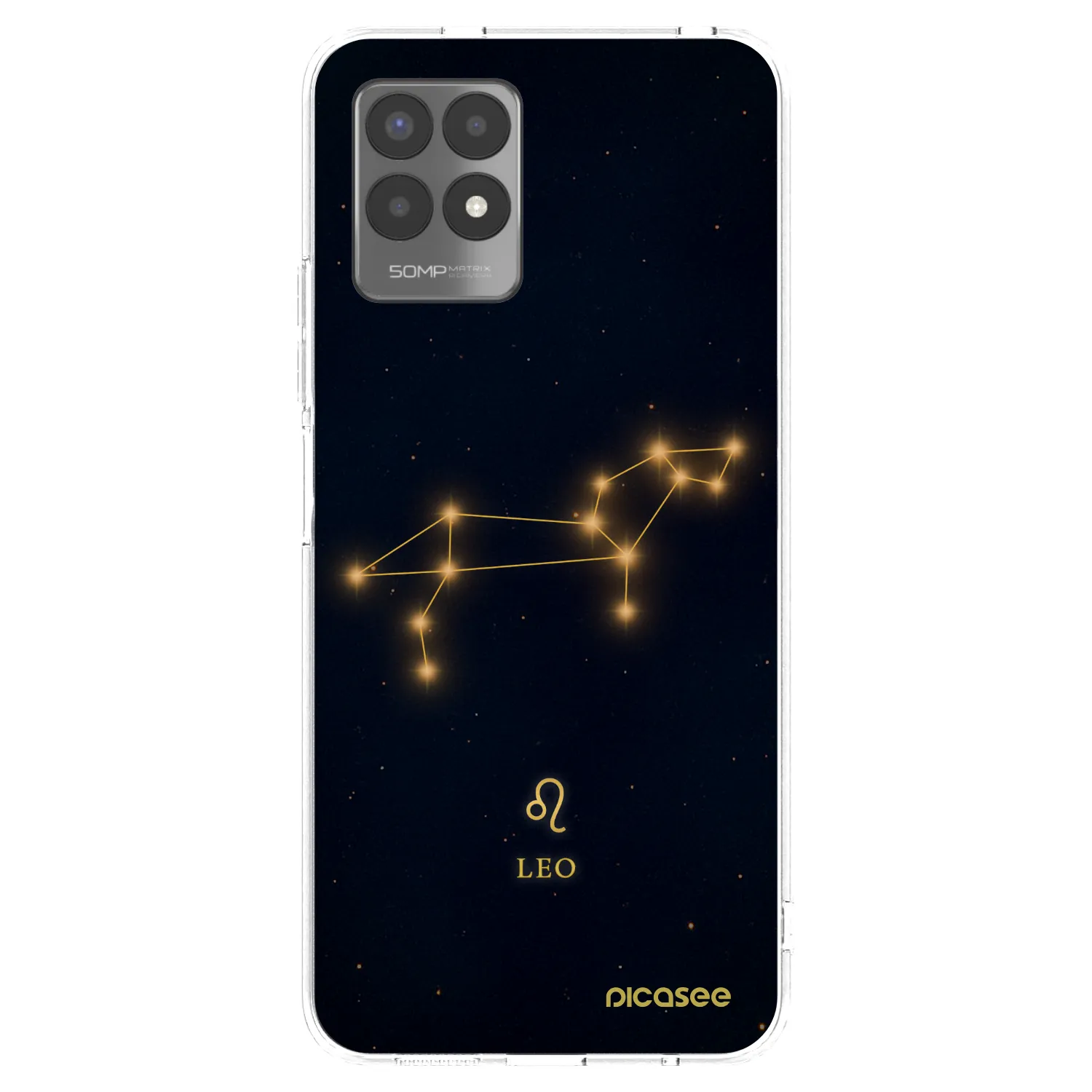 Picasee átlátszó szilikon tok az alábbi mobiltelefonokra Realme 8i - LEO