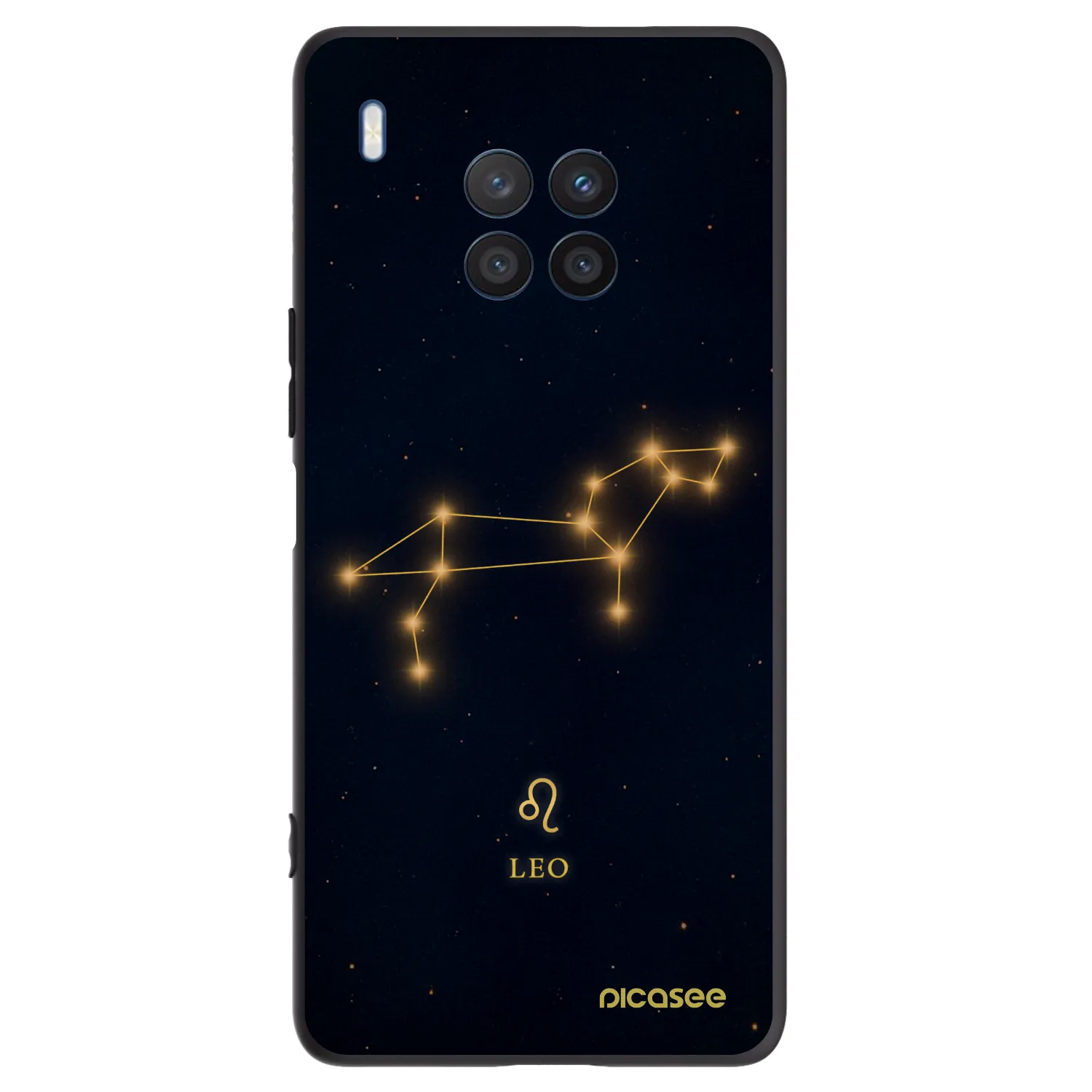Picasee fekete szilikon tok az alábbi mobiltelefonokra Honor 50 Lite - LEO