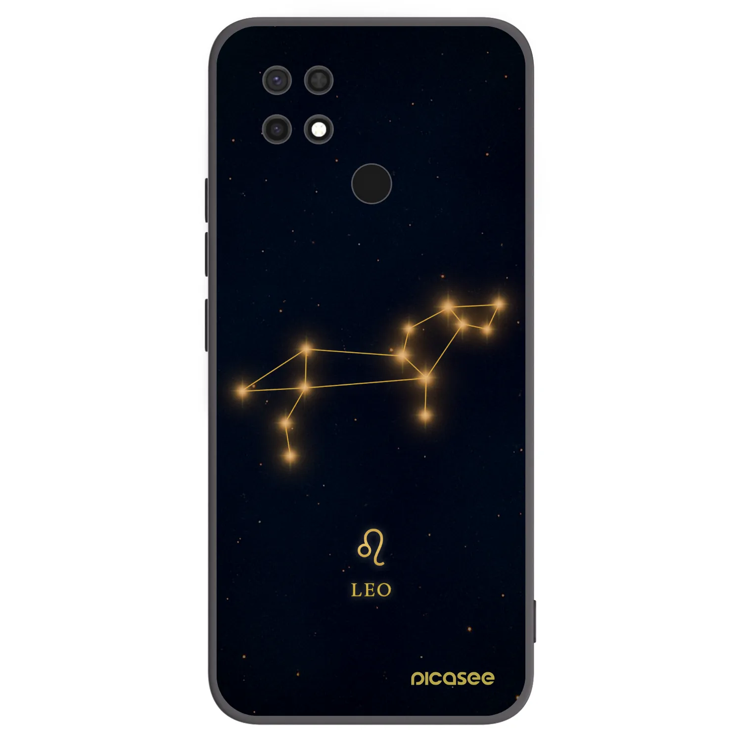 Picasee fekete szilikon tok az alábbi mobiltelefonokra Xiaomi Redmi 10C - LEO