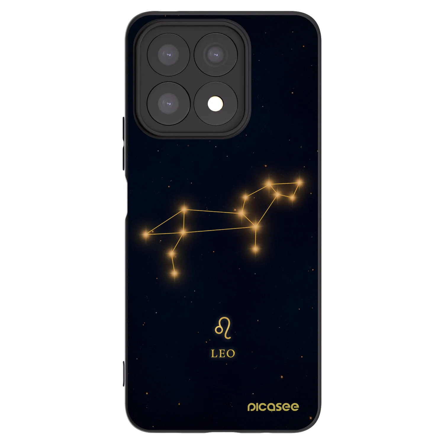 Picasee fekete szilikon tok az alábbi mobiltelefonokra Honor X8a - LEO