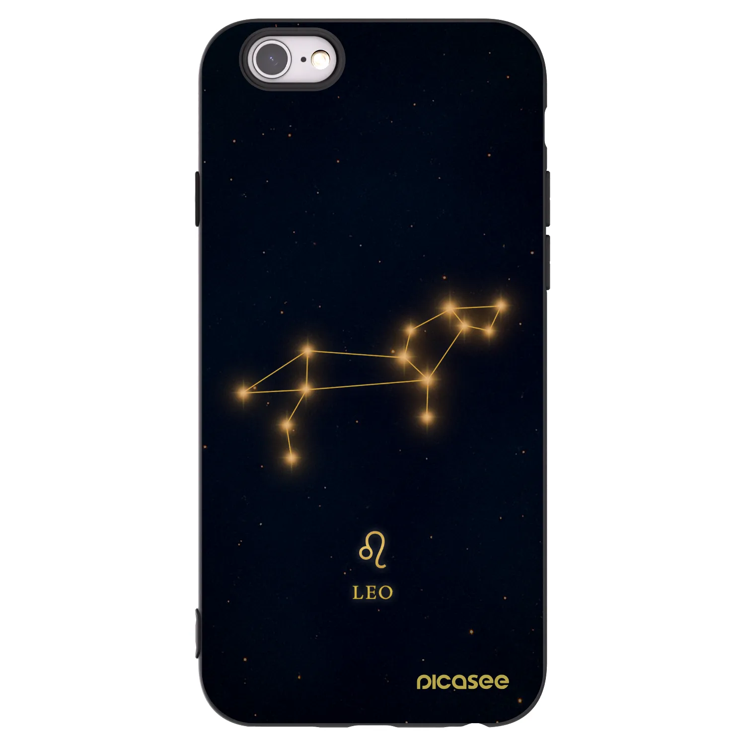 Picasee fekete szilikon tok az alábbi mobiltelefonokra Apple iPhone 6/6S - LEO
