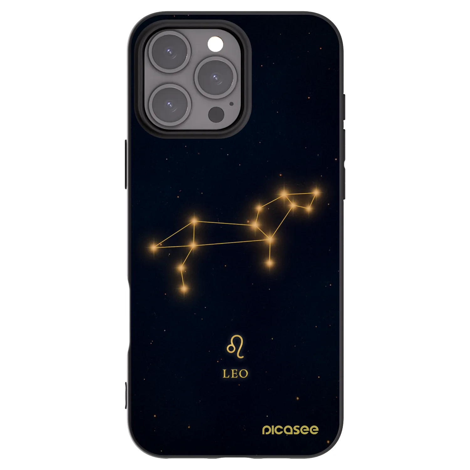 Picasee fekete szilikon tok az alábbi mobiltelefonokra Apple iPhone 16 Pro Max - LEO