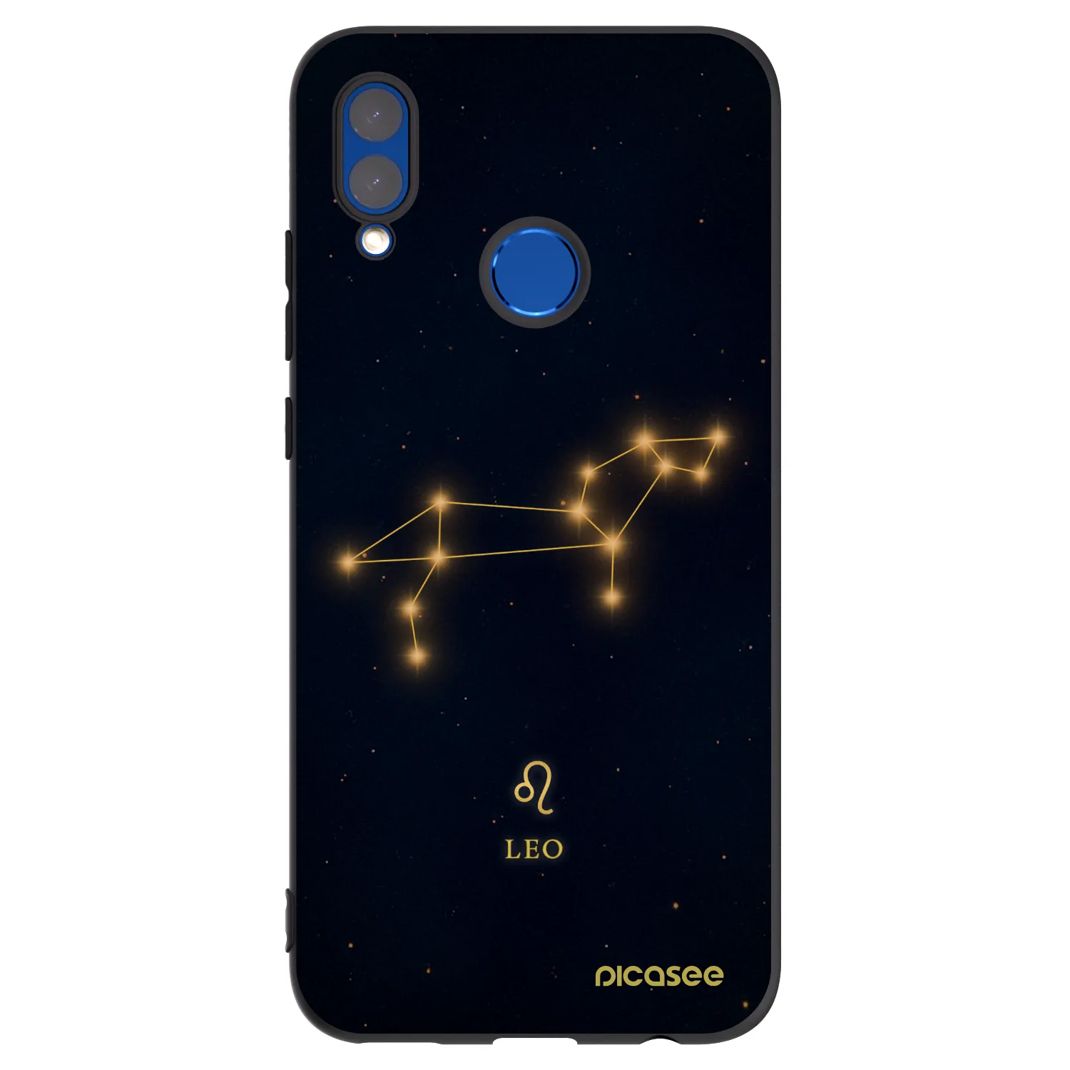 Picasee fekete szilikon tok az alábbi mobiltelefonokra Honor 10 Lite - LEO