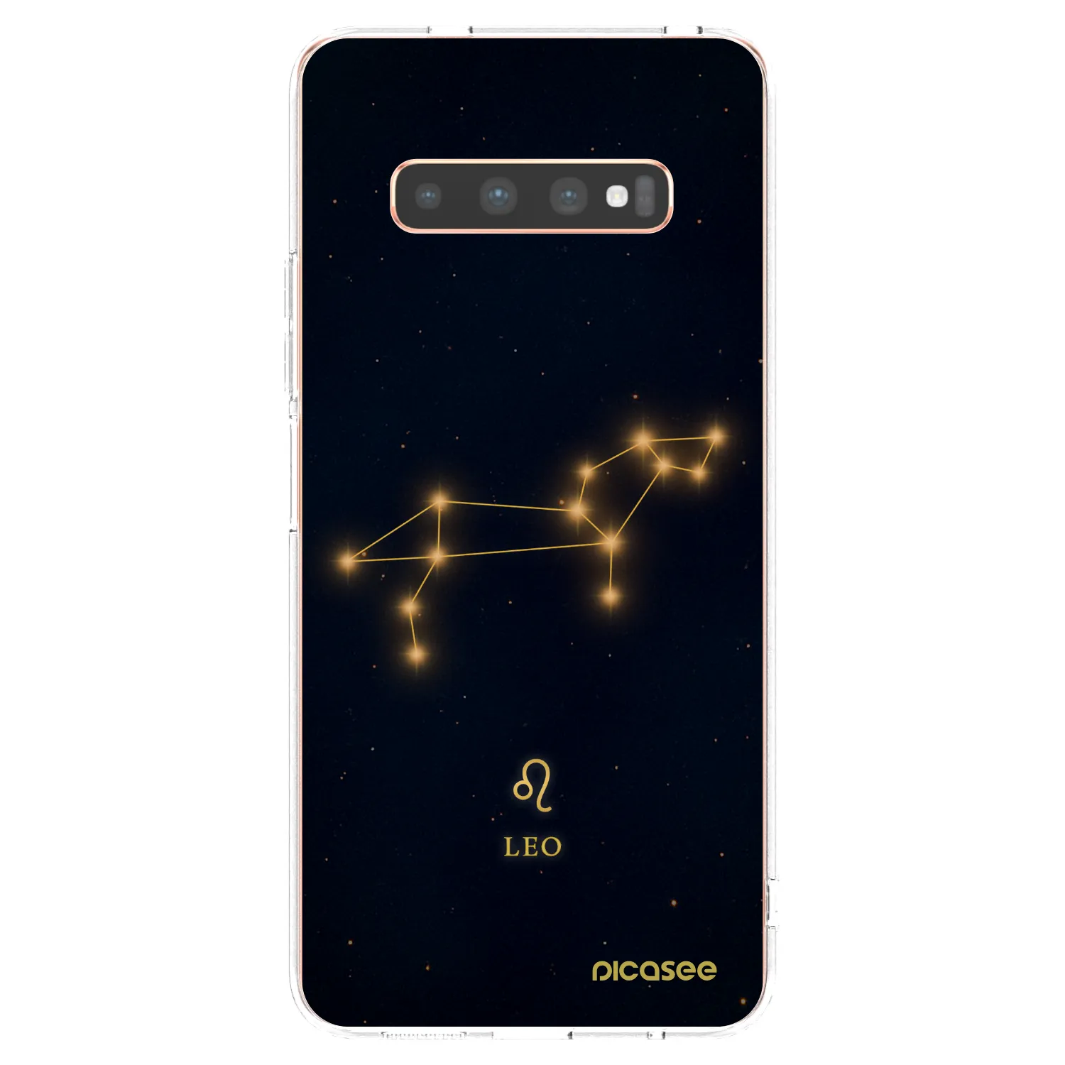 Picasee átlátszó szilikon tok az alábbi mobiltelefonokra Samsung Galaxy S10 Plus G975 - LEO