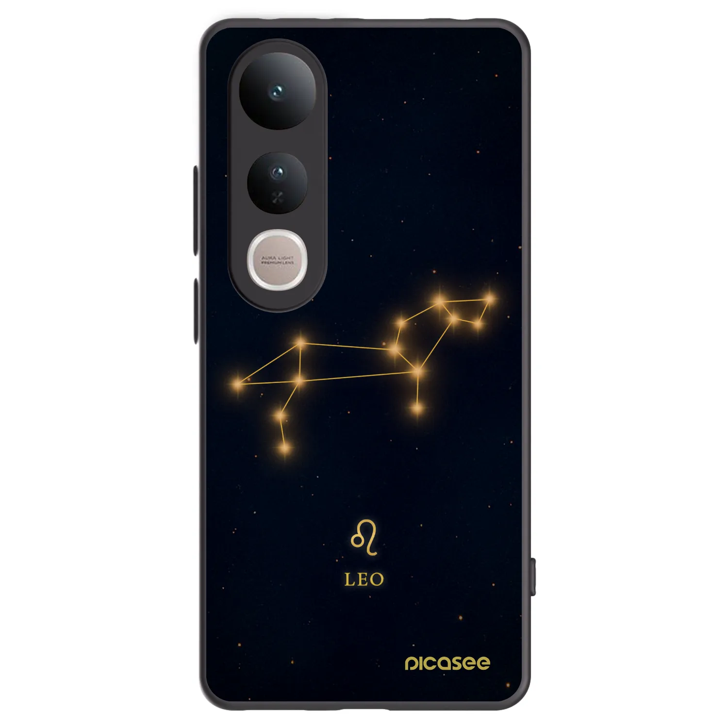 Picasee fekete szilikon tok az alábbi mobiltelefonokra Vivo V50 Lite 5G - LEO
