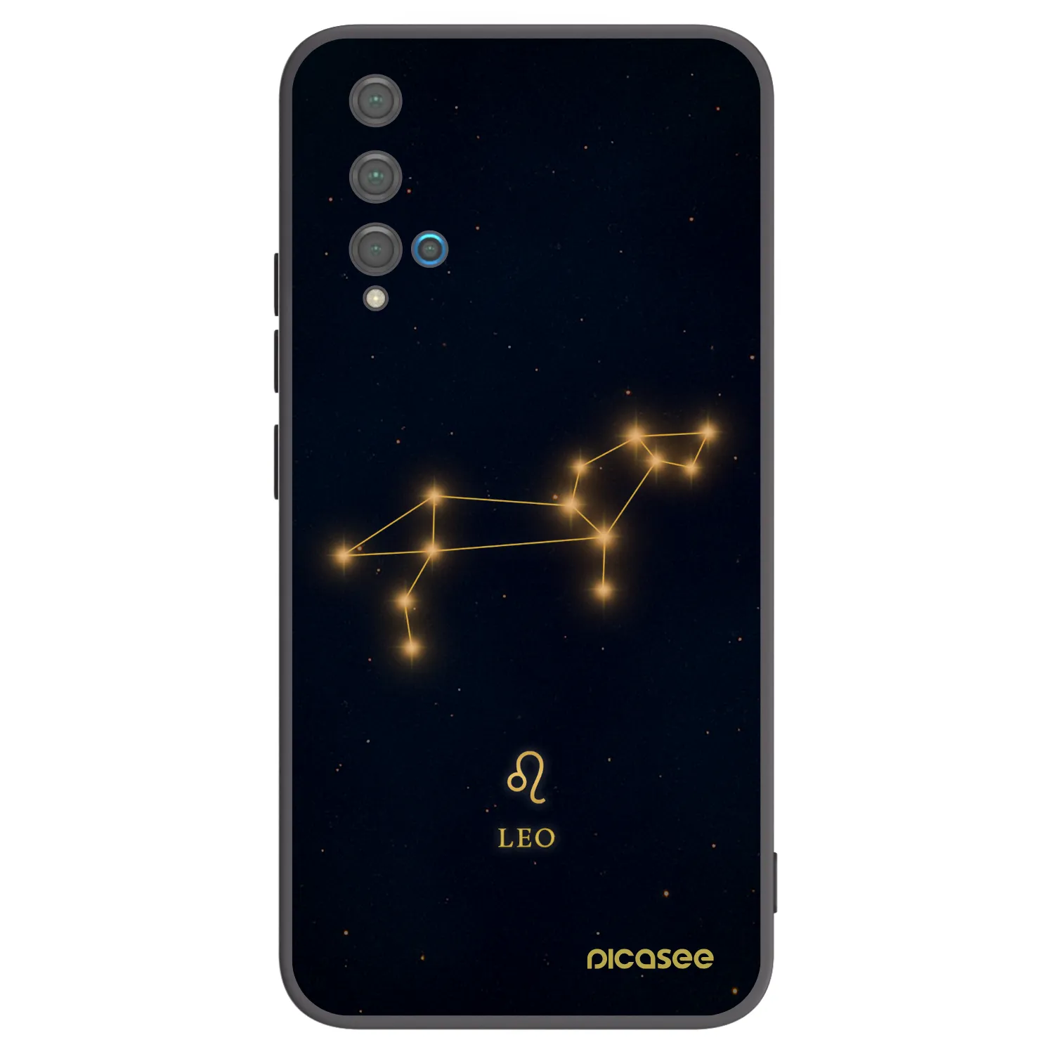 Picasee fekete szilikon tok az alábbi mobiltelefonokra Huawei Nova 5T - LEO