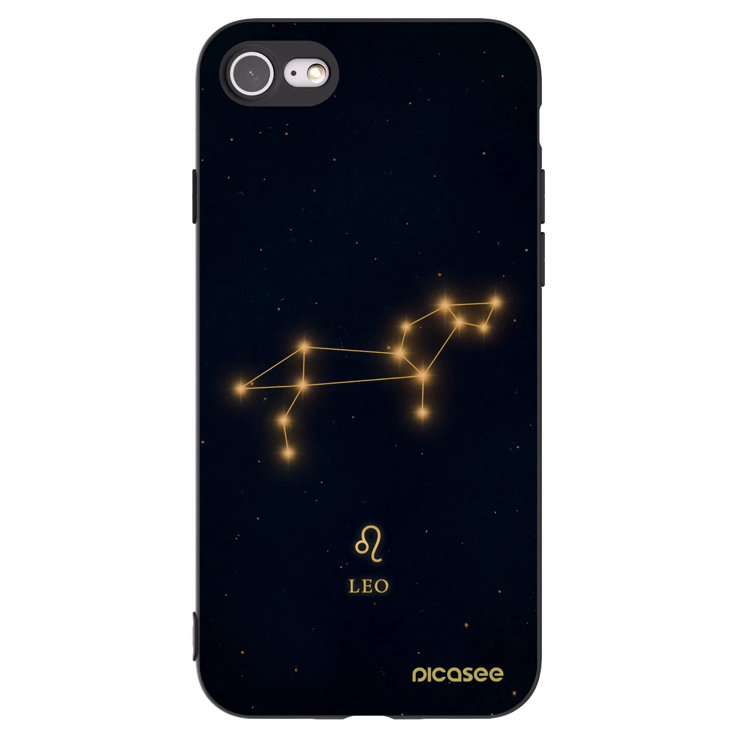 Picasee fekete szilikon tok az alábbi mobiltelefonokra Apple iPhone SE 2020 - LEO