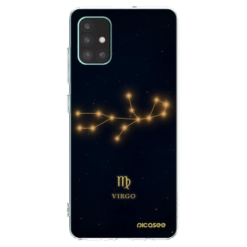 Picasee átlátszó szilikon tok az alábbi mobiltelefonokra Samsung Galaxy M51 M515F - VIRGO