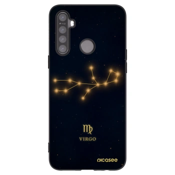 Picasee fekete szilikon tok az alábbi mobiltelefonokra Realme 5 - VIRGO