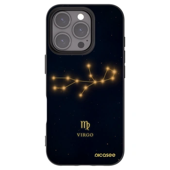 Picasee fekete szilikon tok az alábbi mobiltelefonokra Apple iPhone 16 Pro - VIRGO