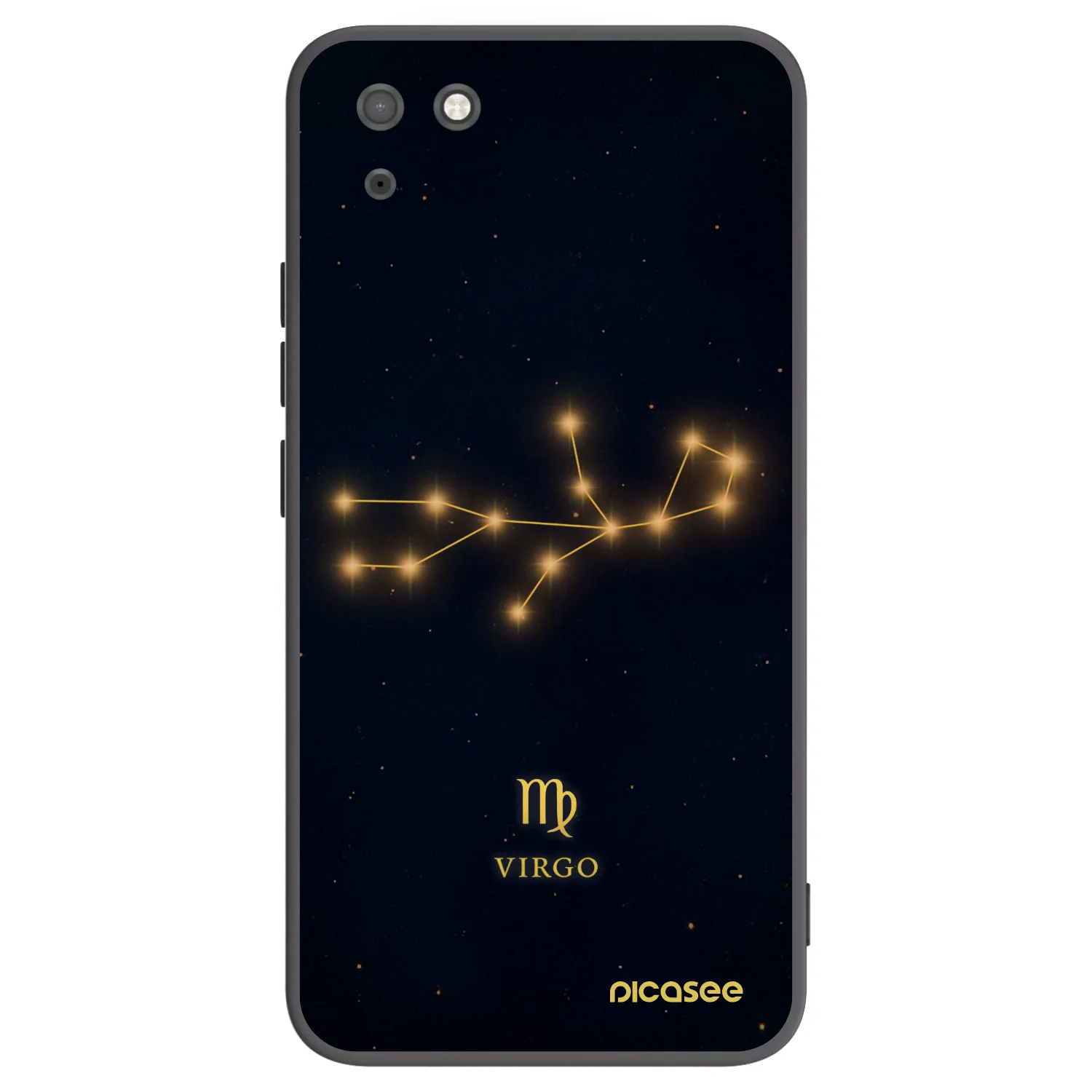 Picasee fekete szilikon tok az alábbi mobiltelefonokra Huawei Y5P - VIRGO