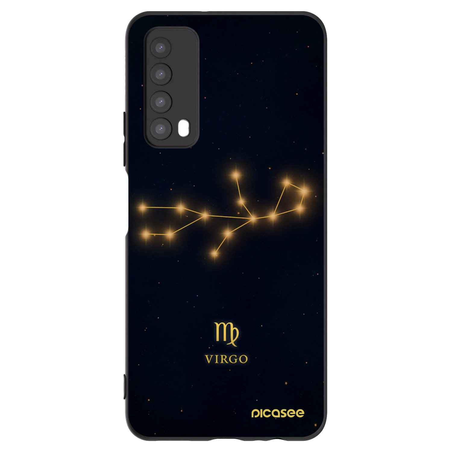 Picasee fekete szilikon tok az alábbi mobiltelefonokra Huawei P Smart 2021 - VIRGO