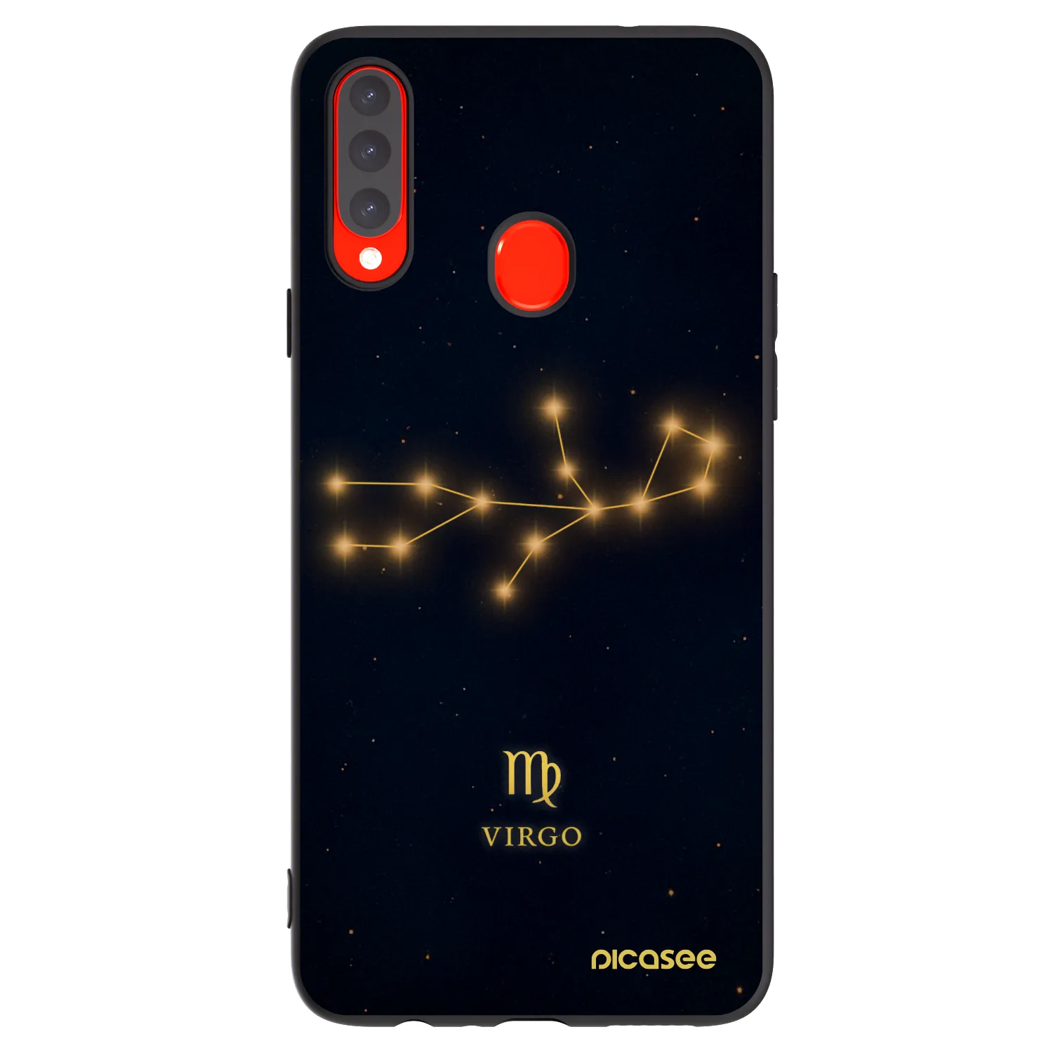Picasee fekete szilikon tok az alábbi mobiltelefonokra Samsung Galaxy A20s - VIRGO