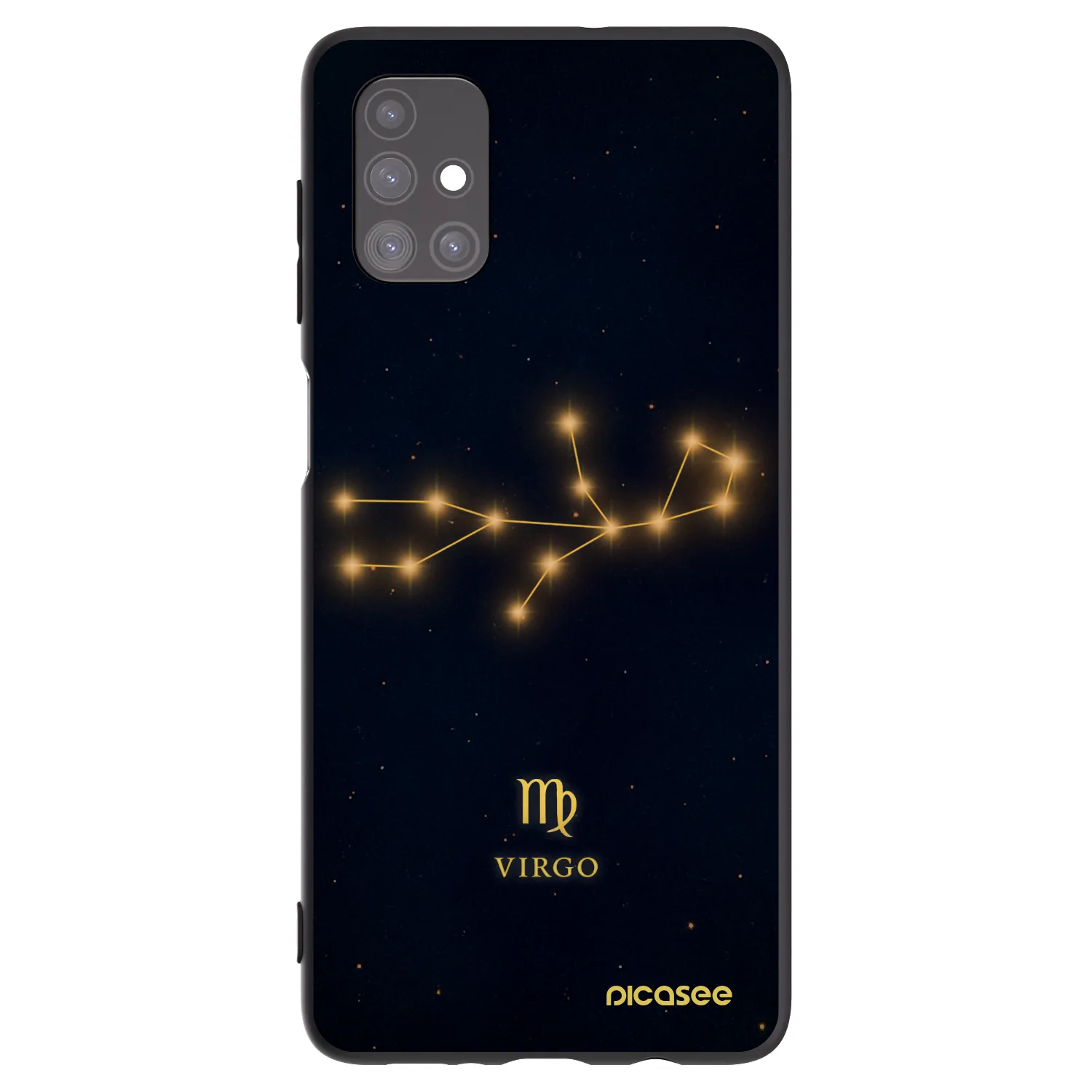 Picasee fekete szilikon tok az alábbi mobiltelefonokra Samsung Galaxy M51 M515F - VIRGO