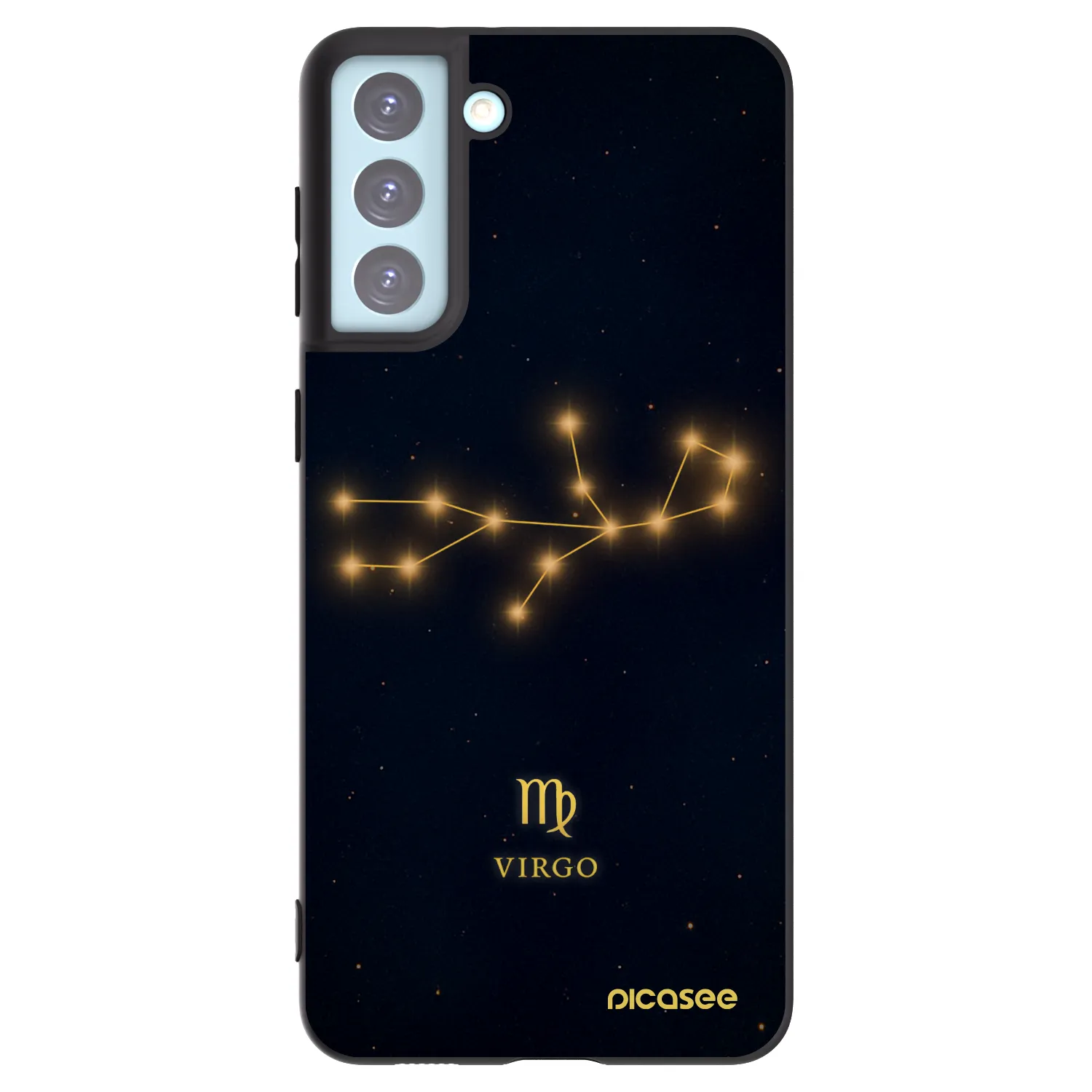Picasee fekete szilikon tok az alábbi mobiltelefonokra Samsung Galaxy S21+ 5G G996F - VIRGO