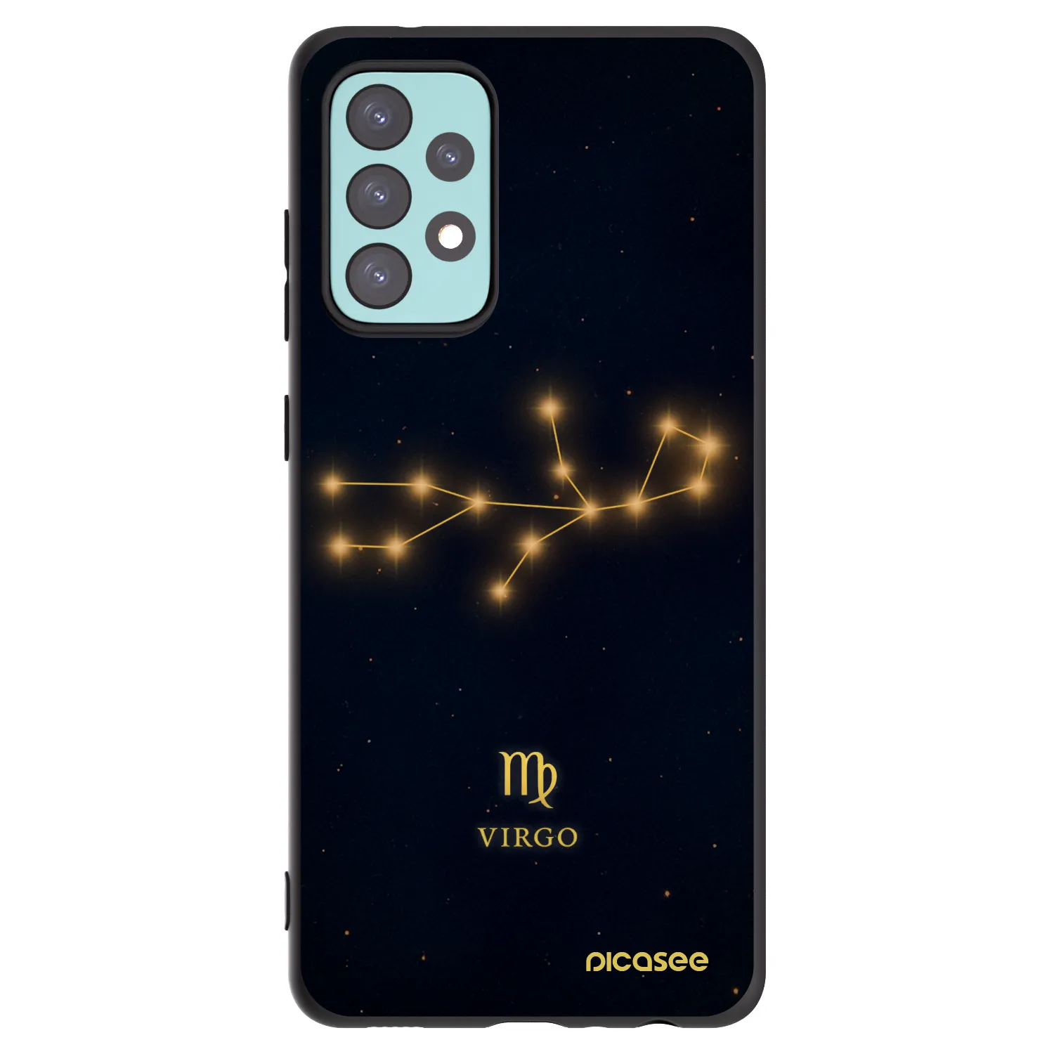 Picasee fekete szilikon tok az alábbi mobiltelefonokra Samsung Galaxy A72 A725F - VIRGO