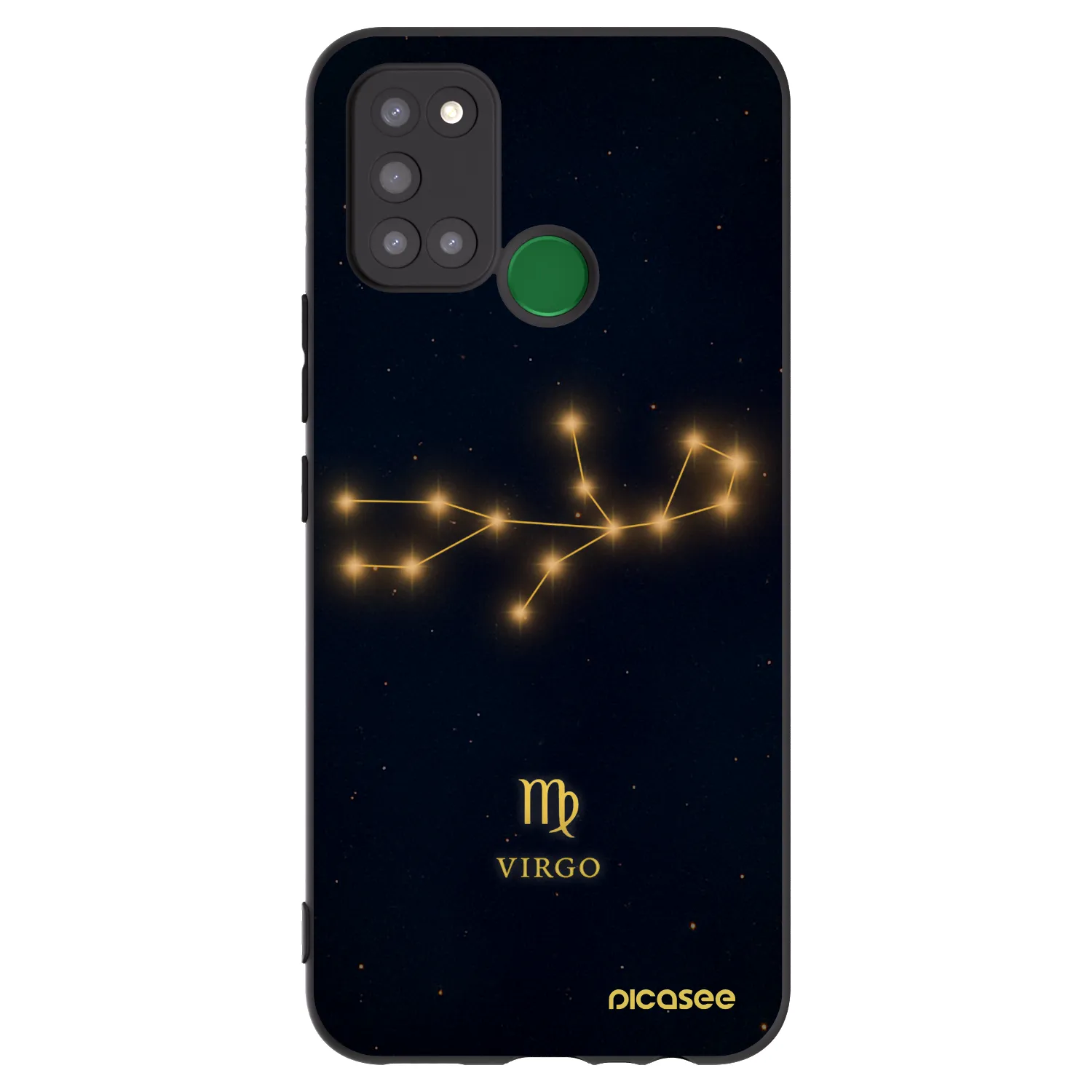 Picasee fekete szilikon tok az alábbi mobiltelefonokra Realme 7i - VIRGO