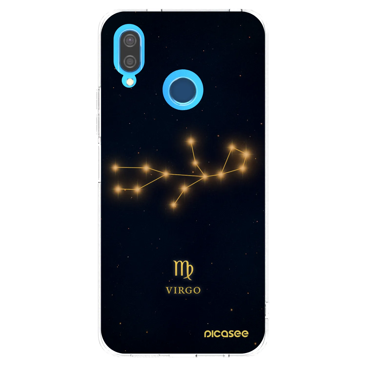 Picasee átlátszó szilikon tok az alábbi mobiltelefonokra Huawei P20 Lite - VIRGO