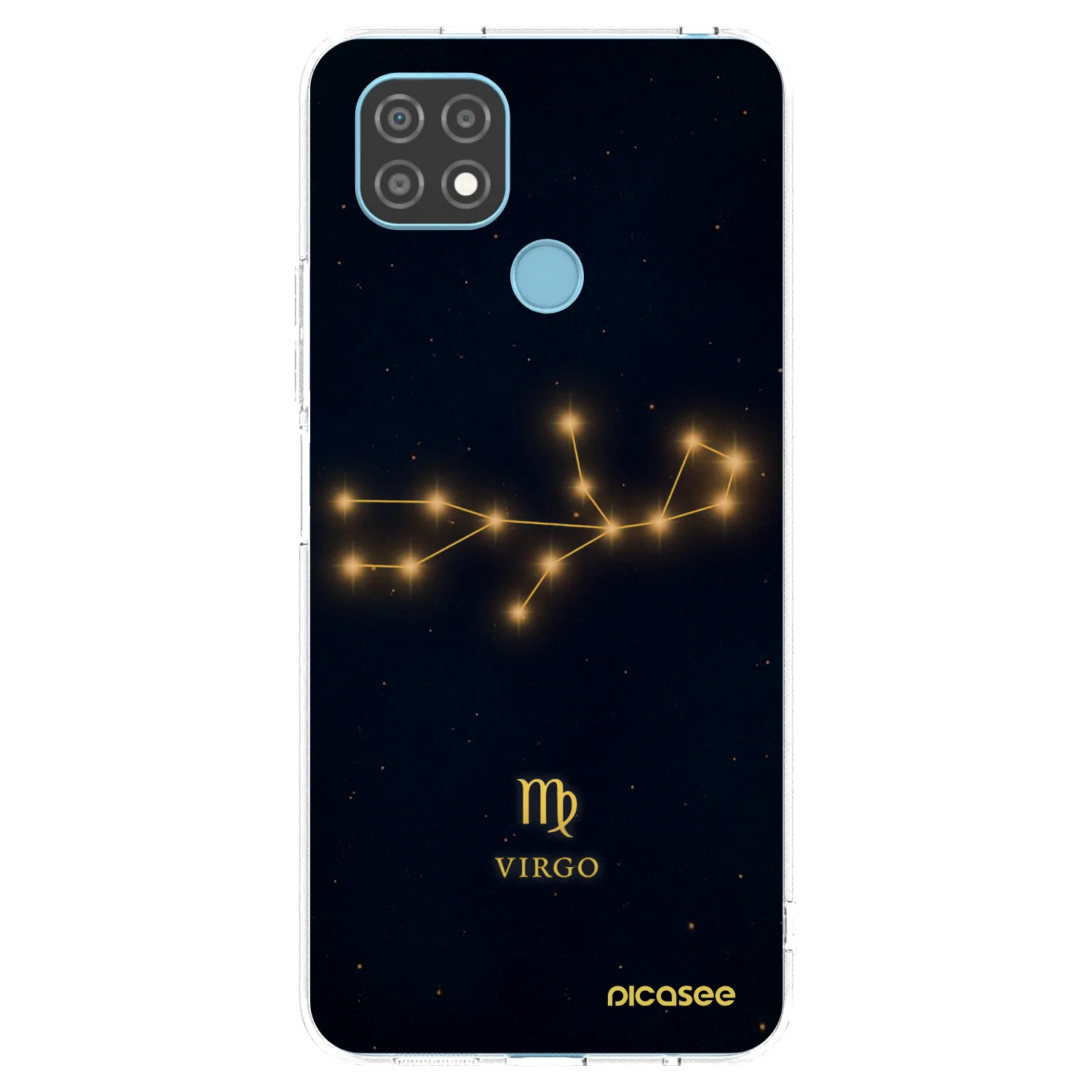 Picasee átlátszó szilikon tok az alábbi mobiltelefonokra Realme C21 - VIRGO