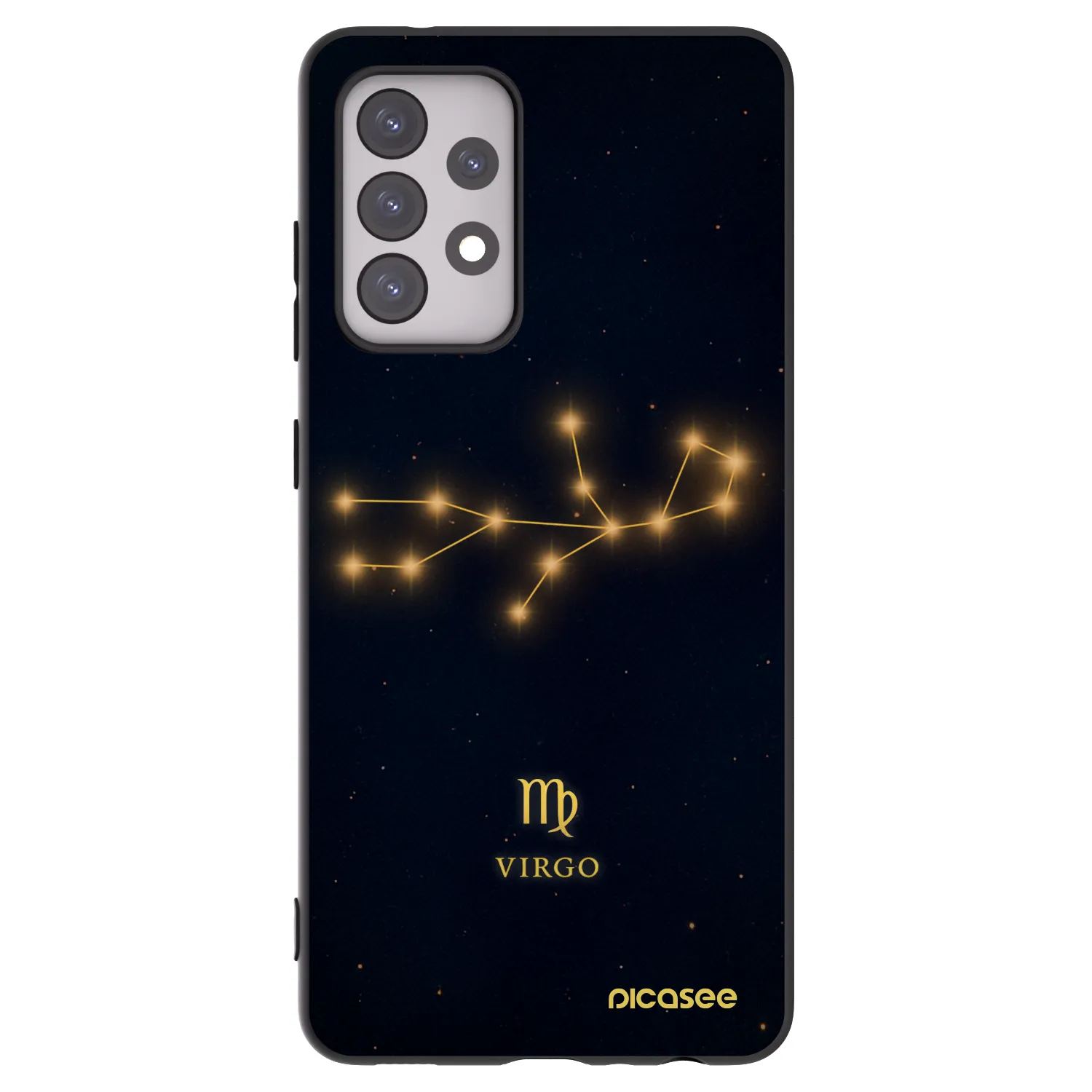 Picasee fekete szilikon tok az alábbi mobiltelefonokra Samsung Galaxy A52s 5G A528B - VIRGO