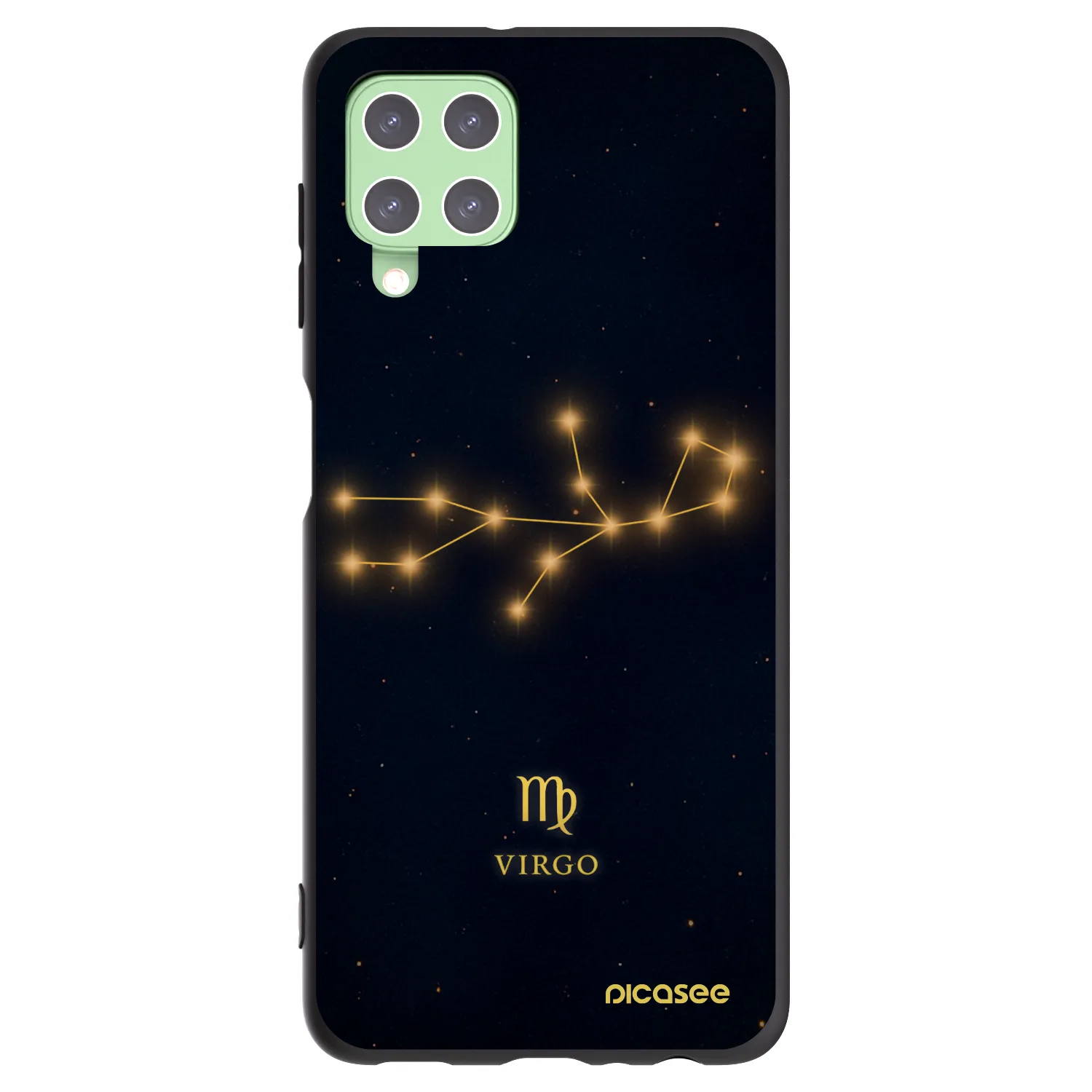 Picasee fekete szilikon tok az alábbi mobiltelefonokra Samsung Galaxy A22 A225F 4G - VIRGO