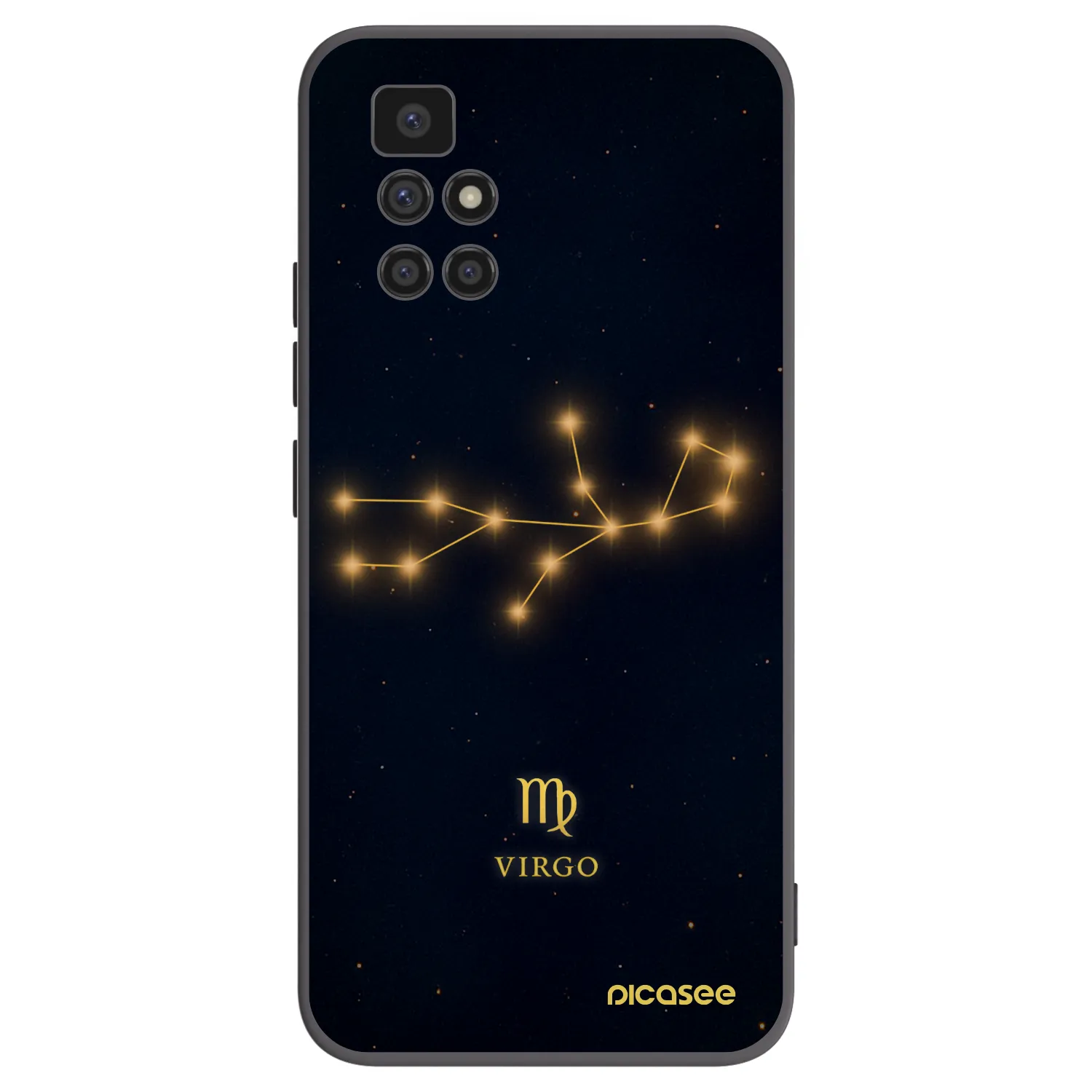 Picasee fekete szilikon tok az alábbi mobiltelefonokra Xiaomi Redmi 10 - VIRGO