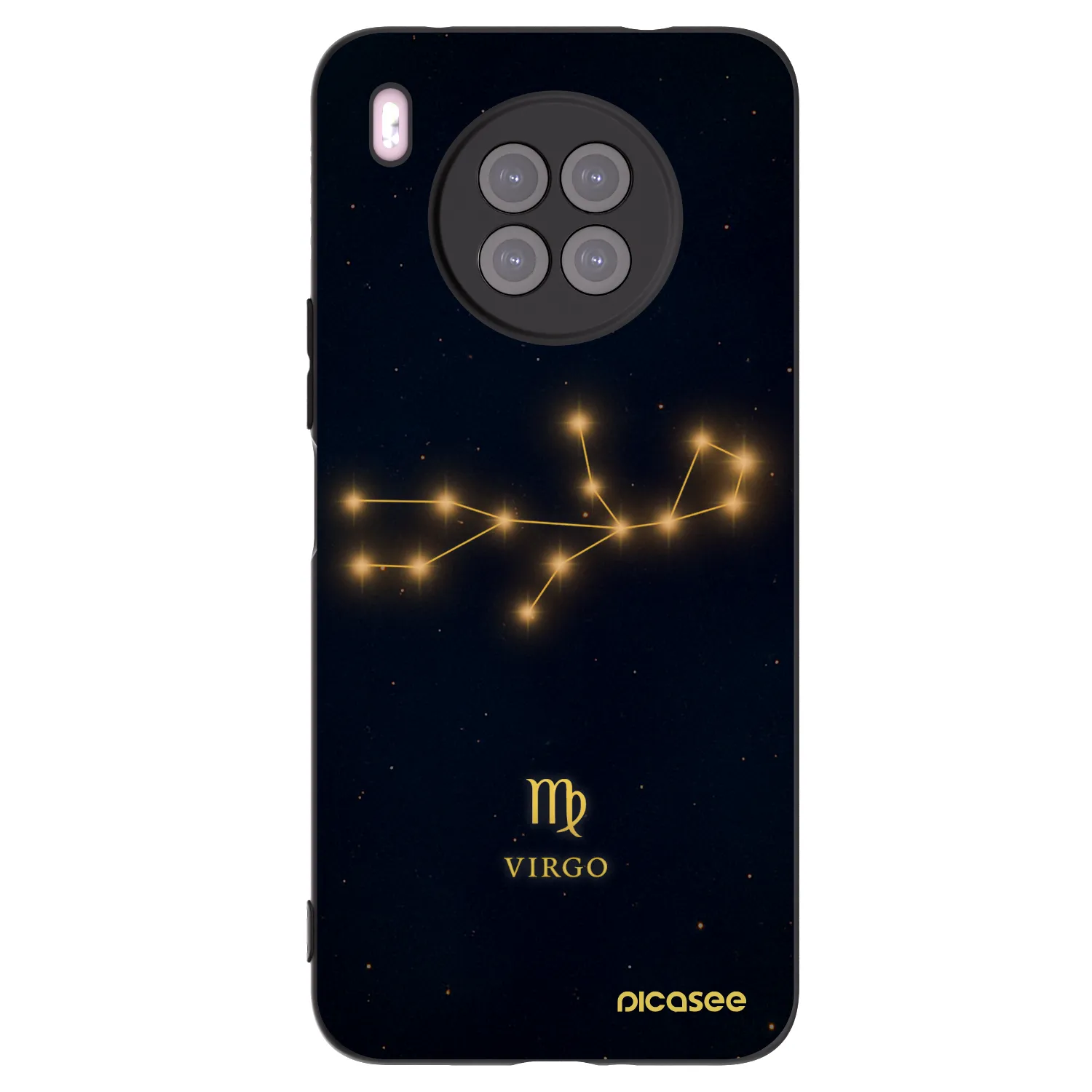 Picasee fekete szilikon tok az alábbi mobiltelefonokra Huawei Nova 8i - VIRGO