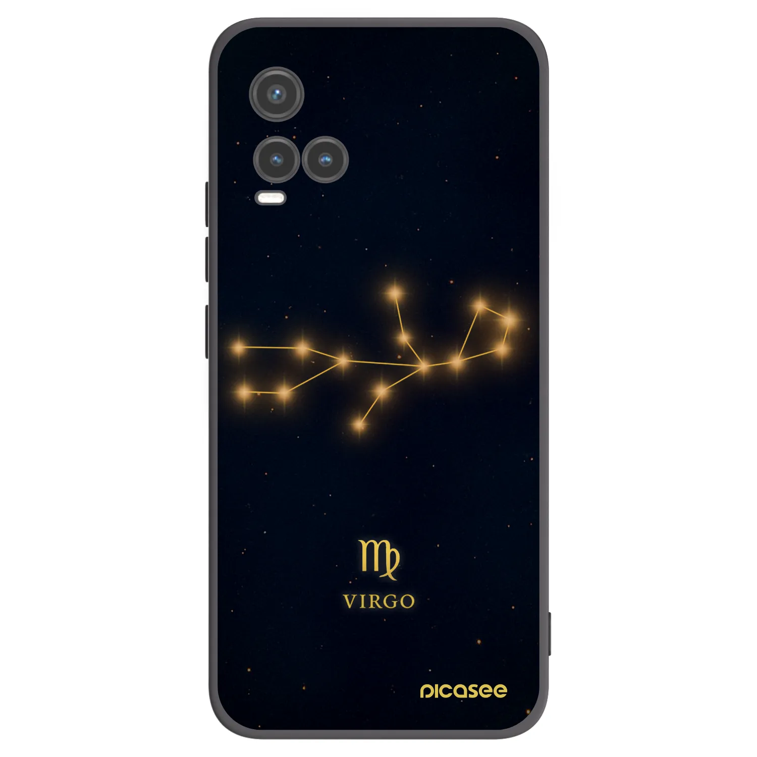 Picasee fekete szilikon tok az alábbi mobiltelefonokra Vivo Y33s - VIRGO