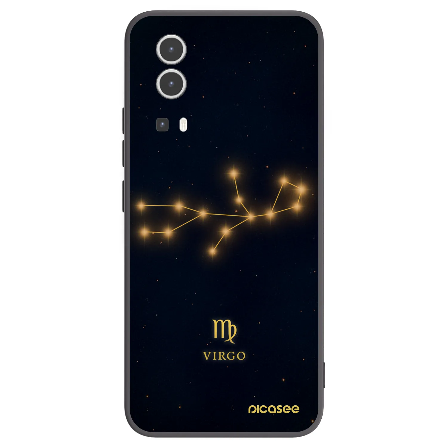 Picasee fekete szilikon tok az alábbi mobiltelefonokra Vivo Y72 5G - VIRGO