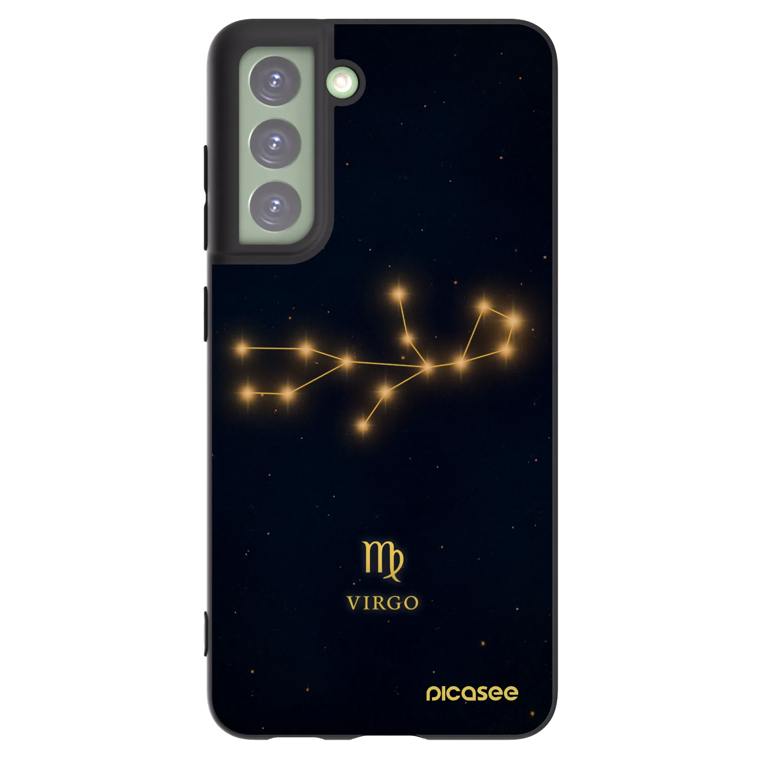Picasee fekete szilikon tok az alábbi mobiltelefonokra Samsung Galaxy S21 FE 5G - VIRGO