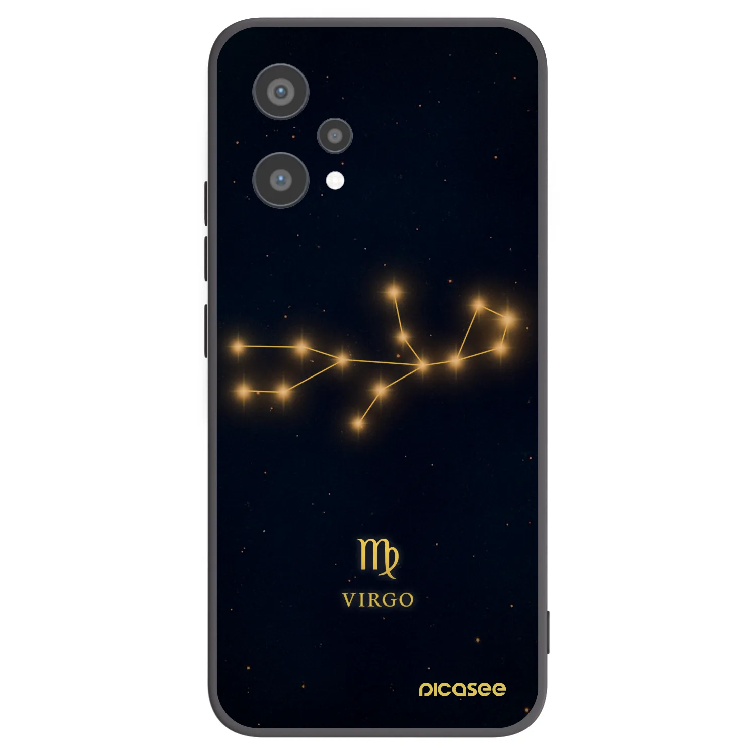 Picasee fekete szilikon tok az alábbi mobiltelefonokra Realme 9 Pro 5G - VIRGO
